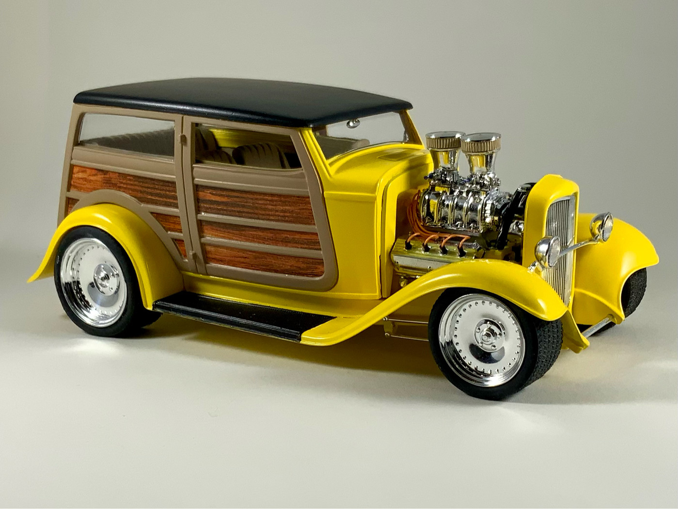 Revell/Monogram 32 Fords…Woody is 1/8 scale, built using the Big