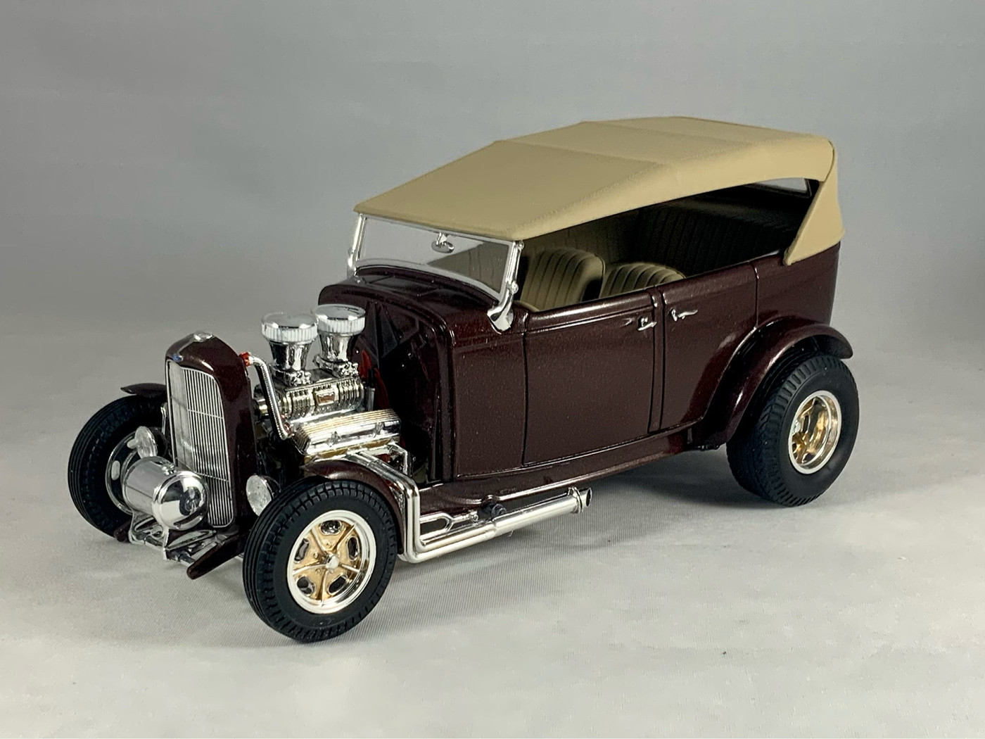 Revell/Monogram 32 Fords…Woody is 1/8 scale, built using the Big