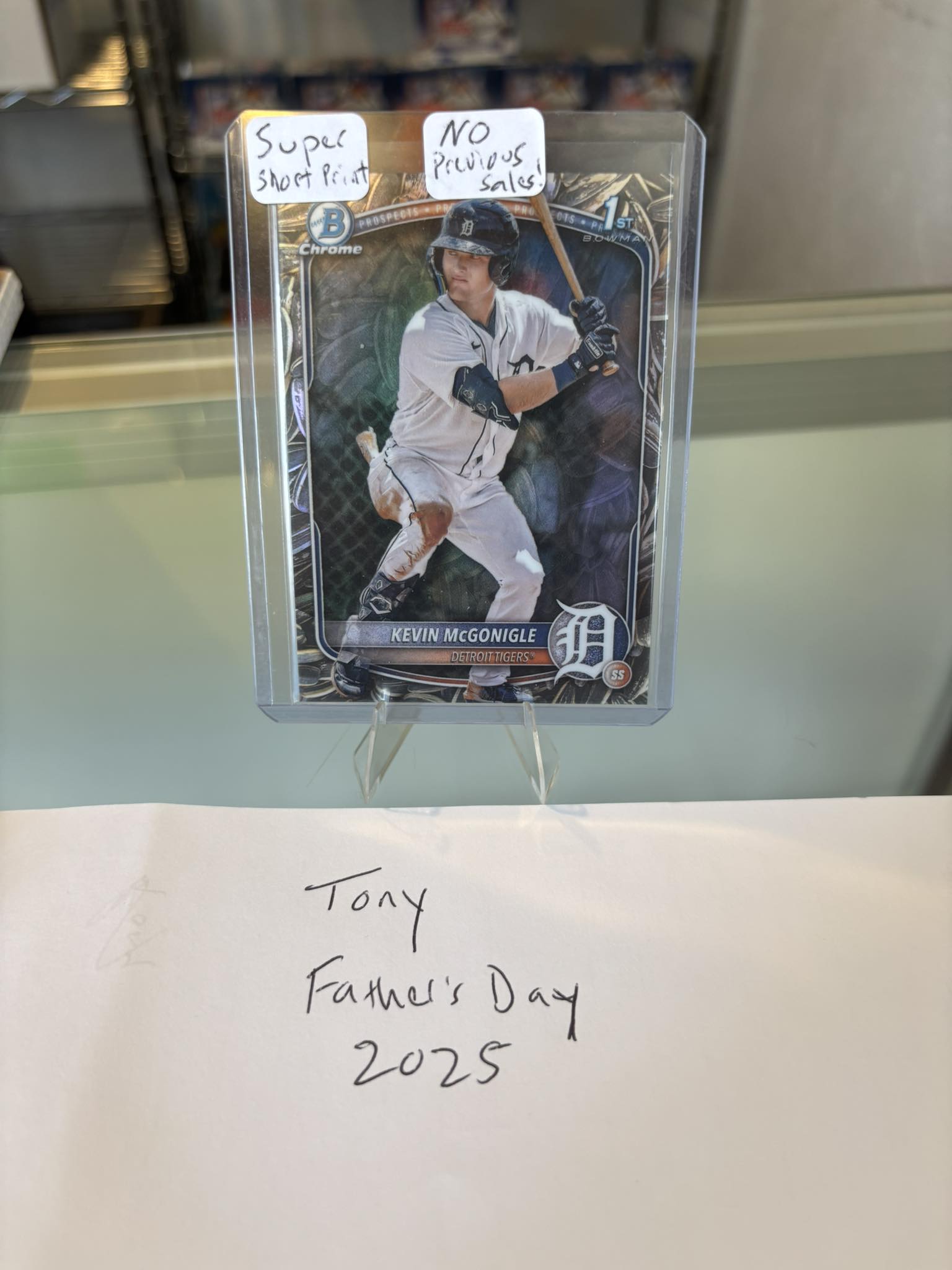 2025 Bowman Kevin McGonigle sunflower seed refractor for sale