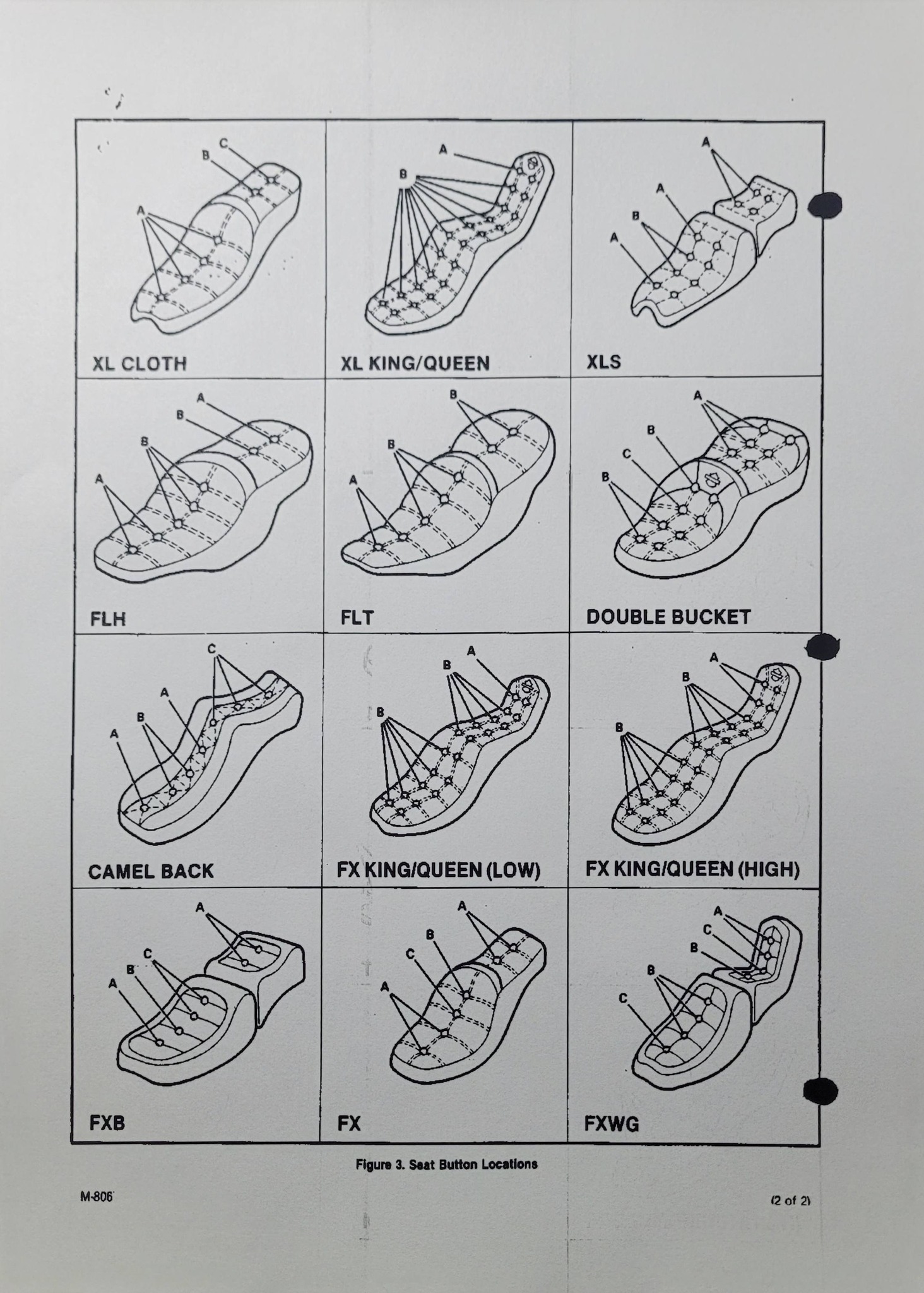 Vintage motorcycle seat parts for sale