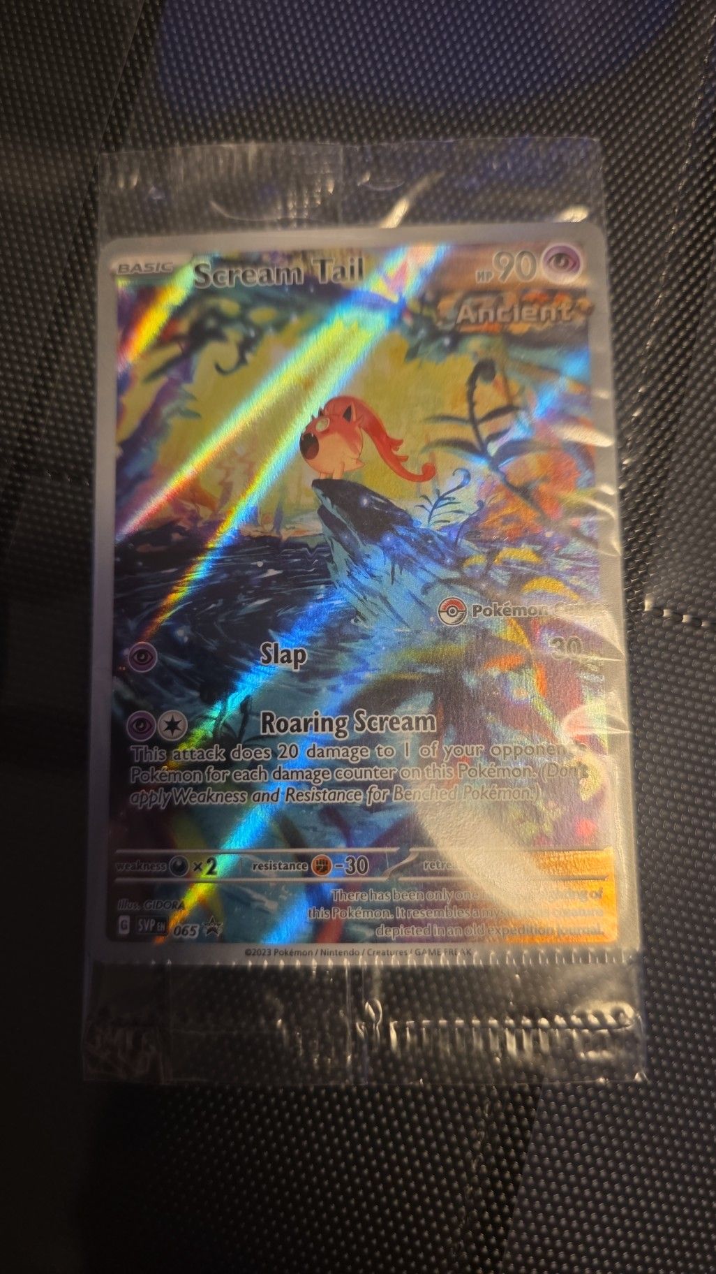 Crimp error pulled from Pokémon pack