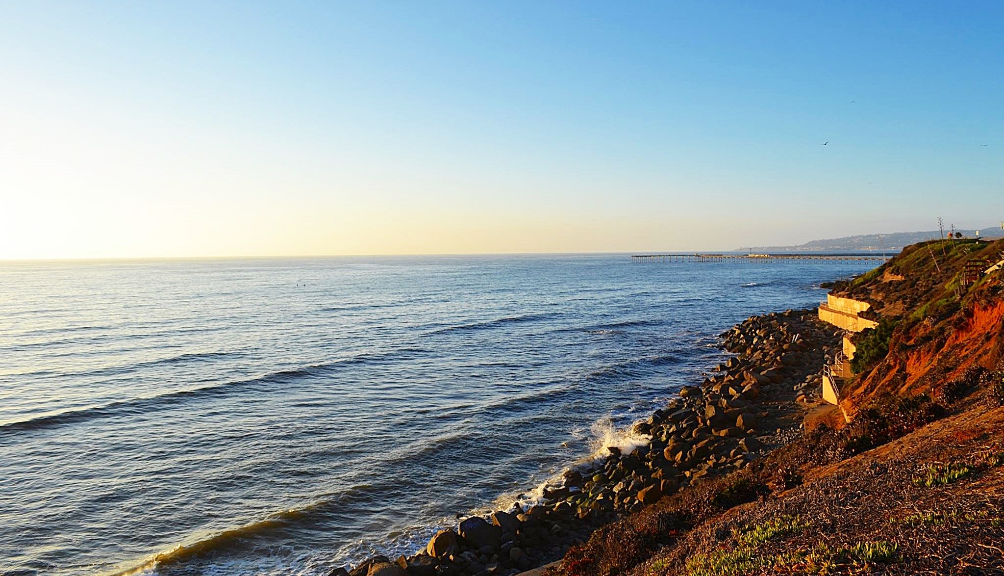 1903 View Down Along the Ocean Beach Coastline ***