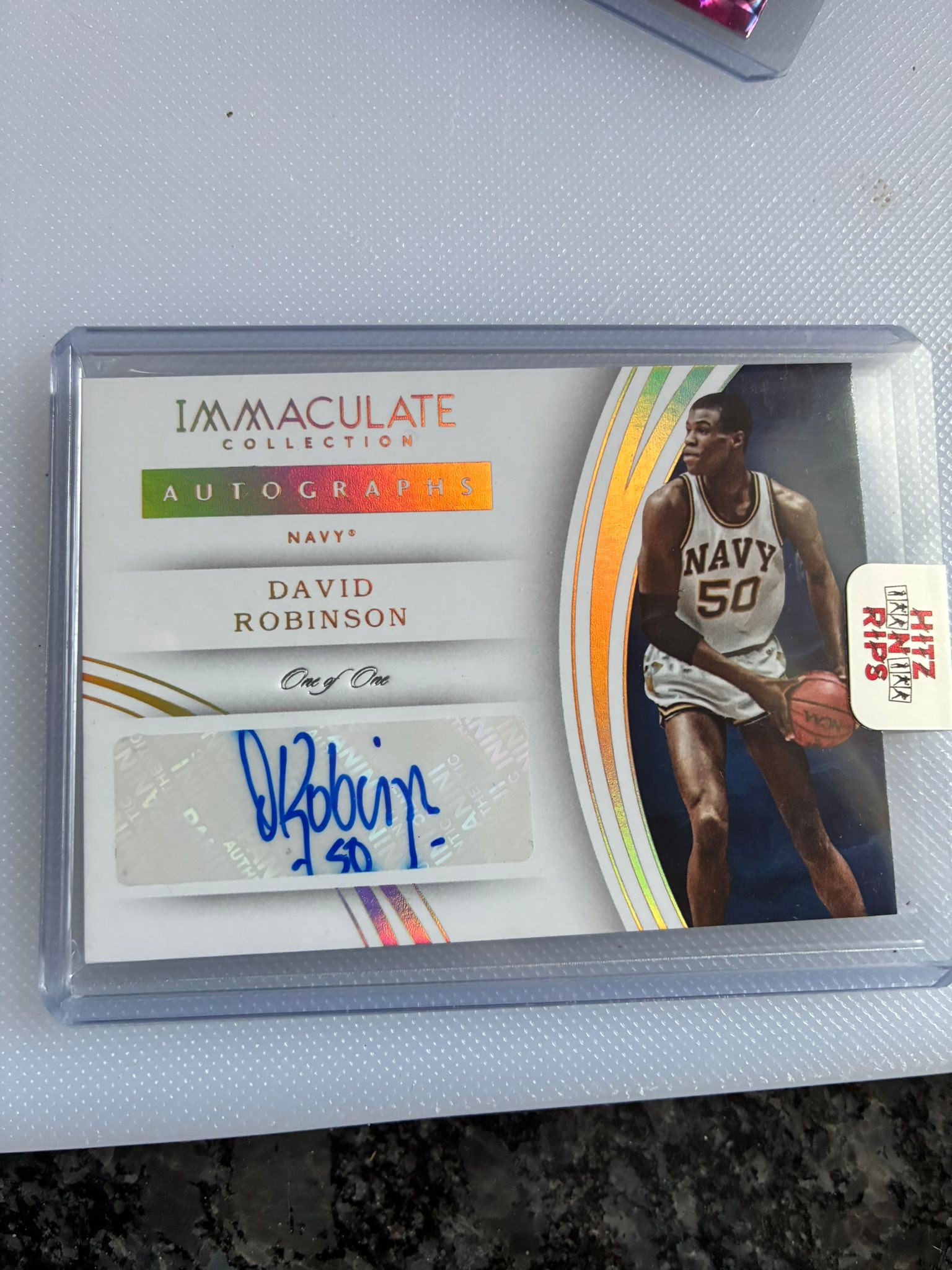 Can anyone help me with a value on this card? David Robinson 1/1 Auto