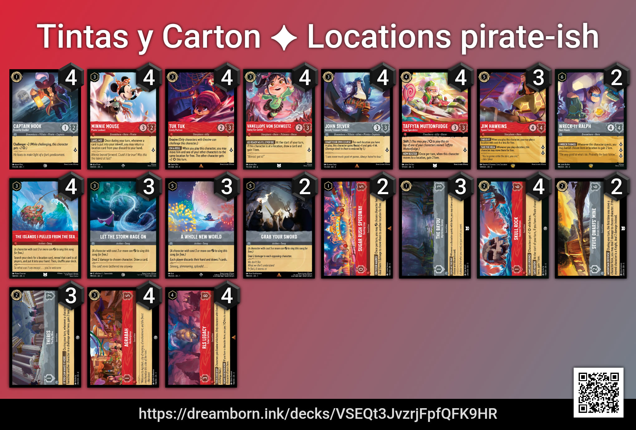 lorcana azurite sea starter deck list Ravensburger Disney TCG: - Amber & Ruby Single-Player | Engaging Gameplay | Over 200 Original Disney Artworks card deck is prebuilt for immediate gameplay Disney Lorcana decklist feedback needed