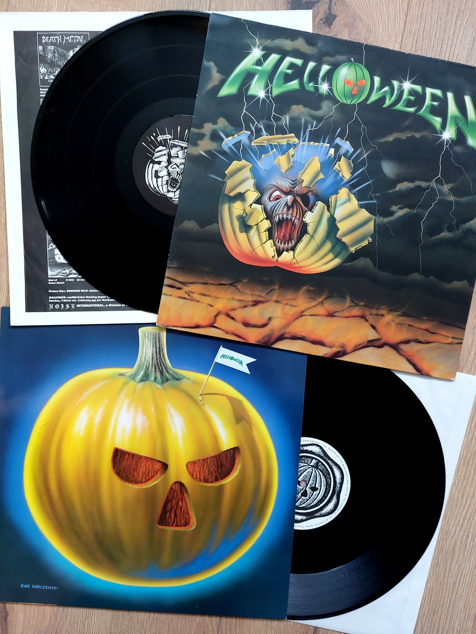 Helloween debut album and the Judas EP on vinyl 1985-1986 👌🎃
