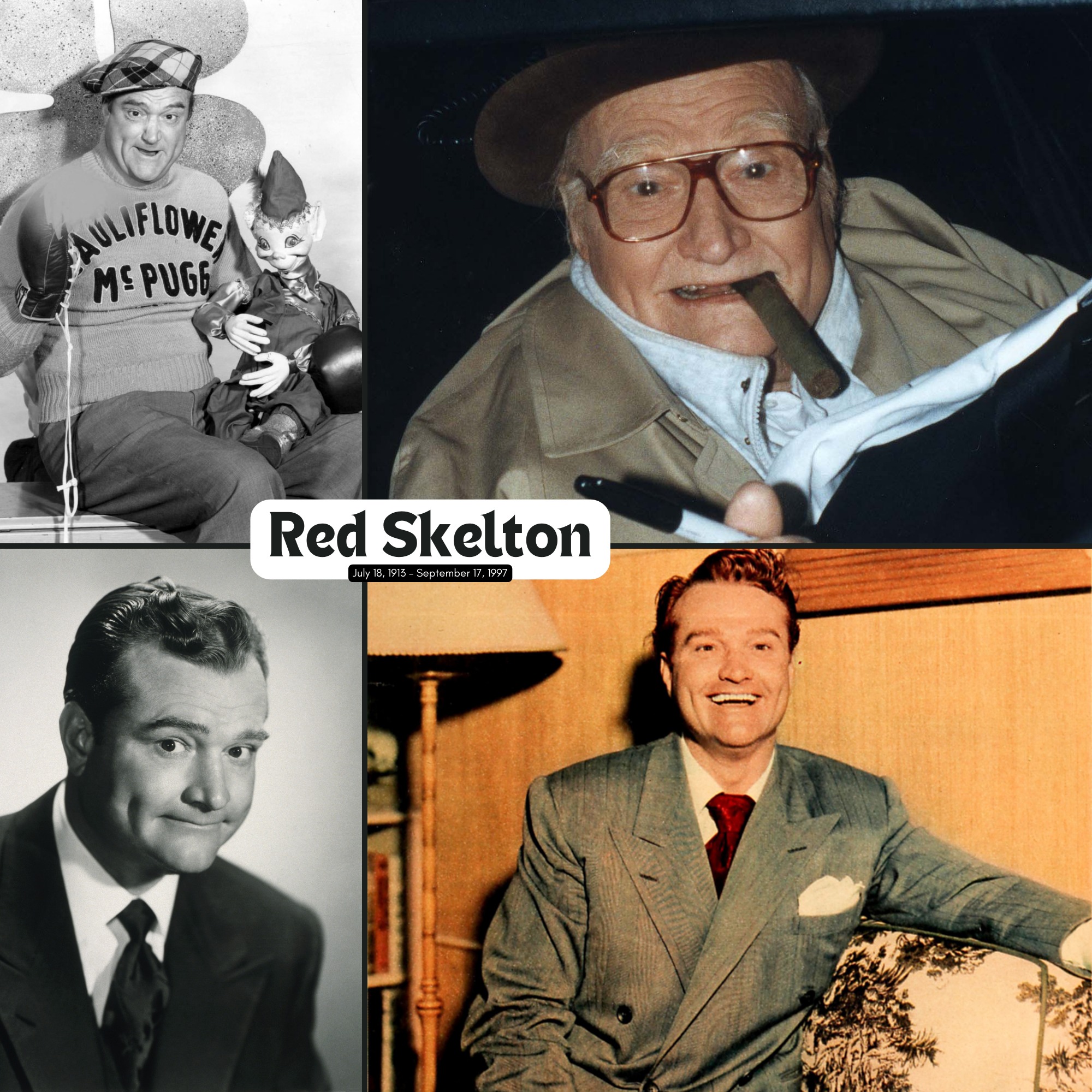Remembering Red Skelton (1913-1997) on his birthday. One of the