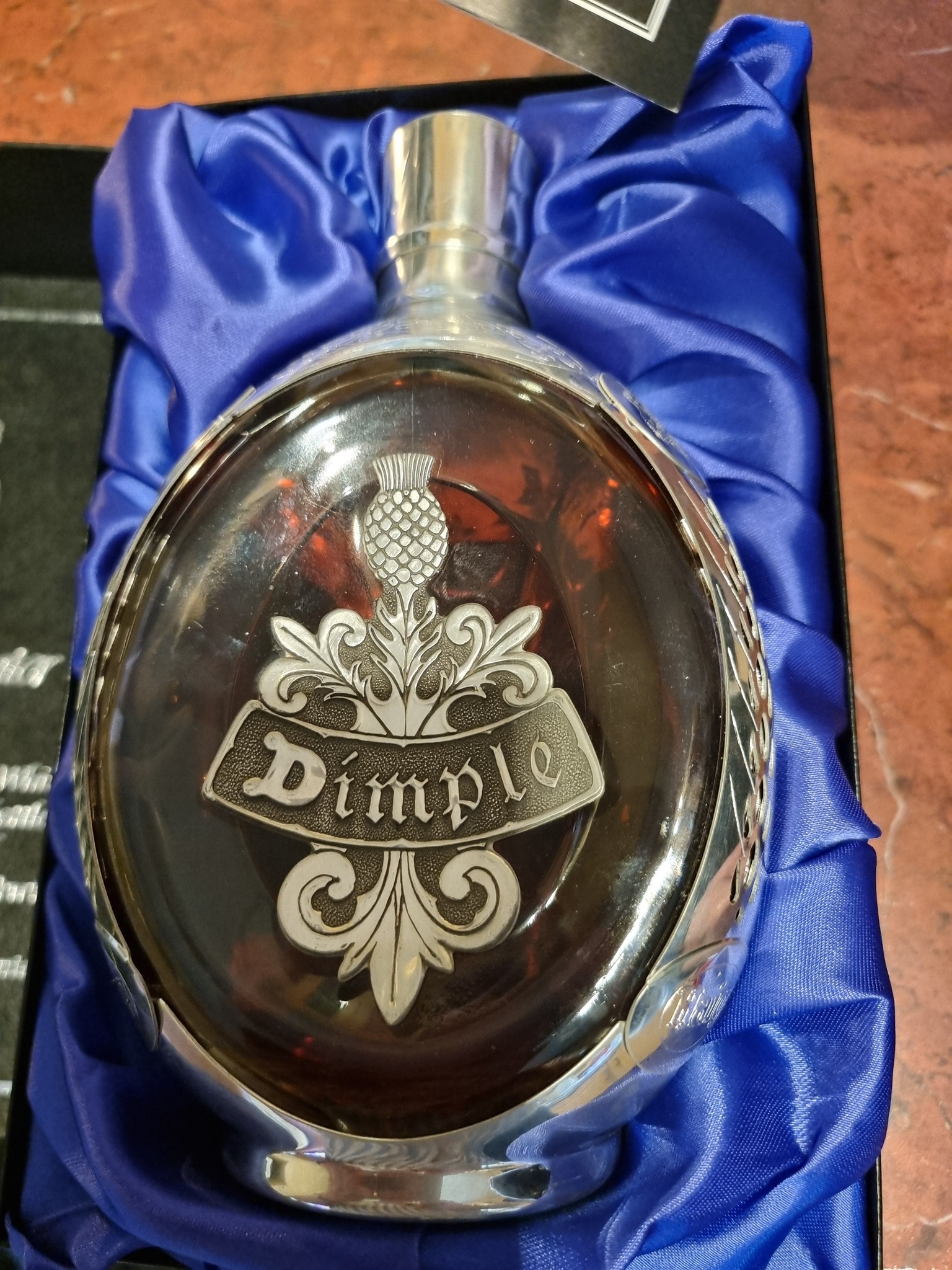 Vintage Dimple decanter with barley sheaf decoration