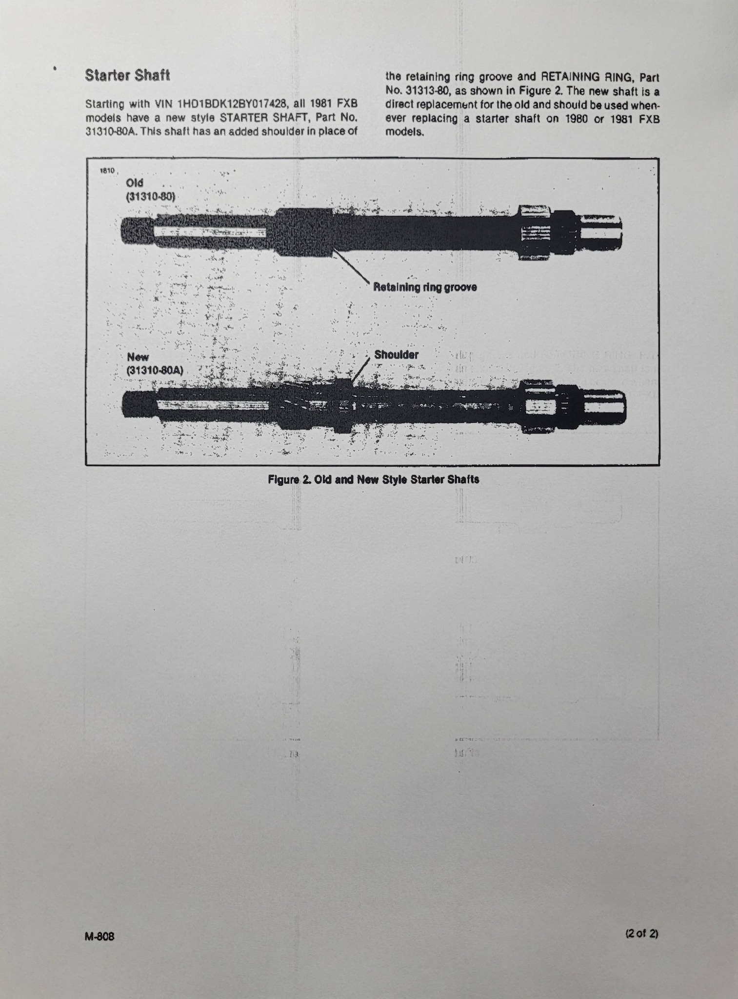 1981 fxb service bulletin updates