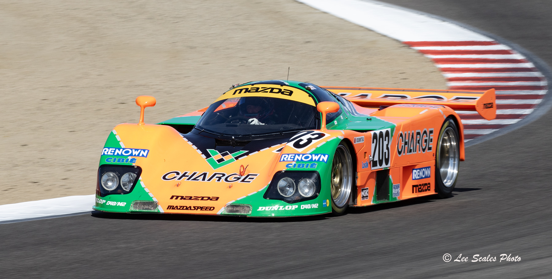 アレンママさん 1989 Mazda 767B driven by Brendon Leitch at Monterey, CA