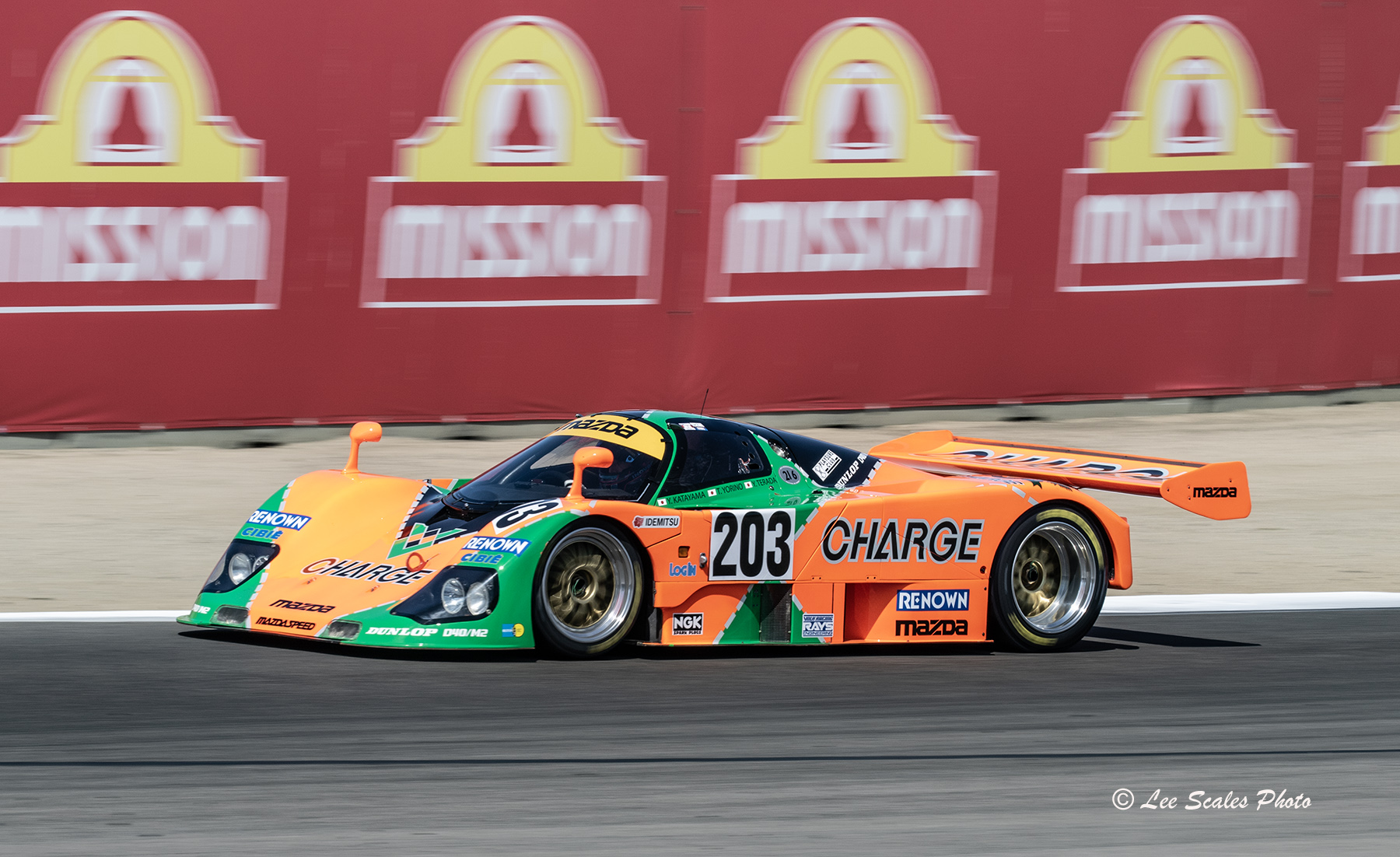 1989 Mazda 767B driven by Brendon Leitch at Monterey, CA