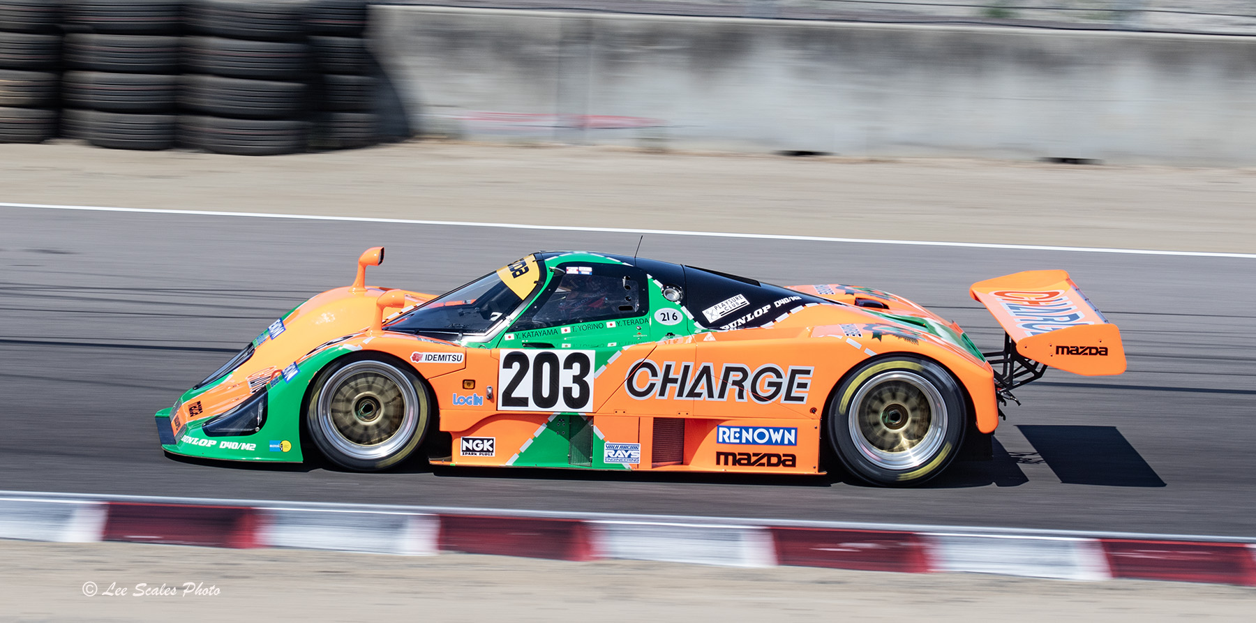 1989 Mazda 767B driven by Brendon Leitch at Monterey, CA