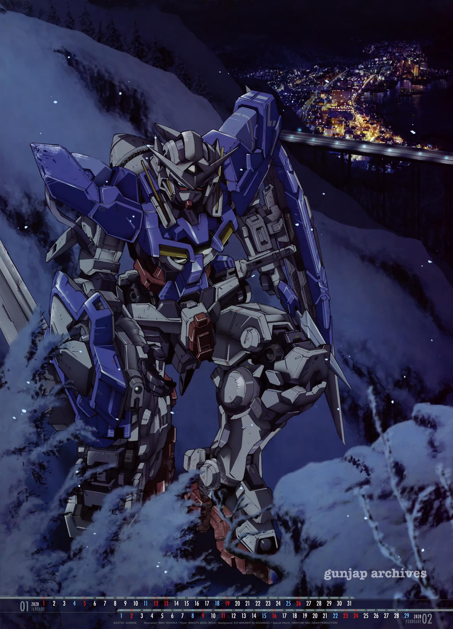 FULL Gundam Calendar 2020 Scans . #gundamcalendar #magazinescan 