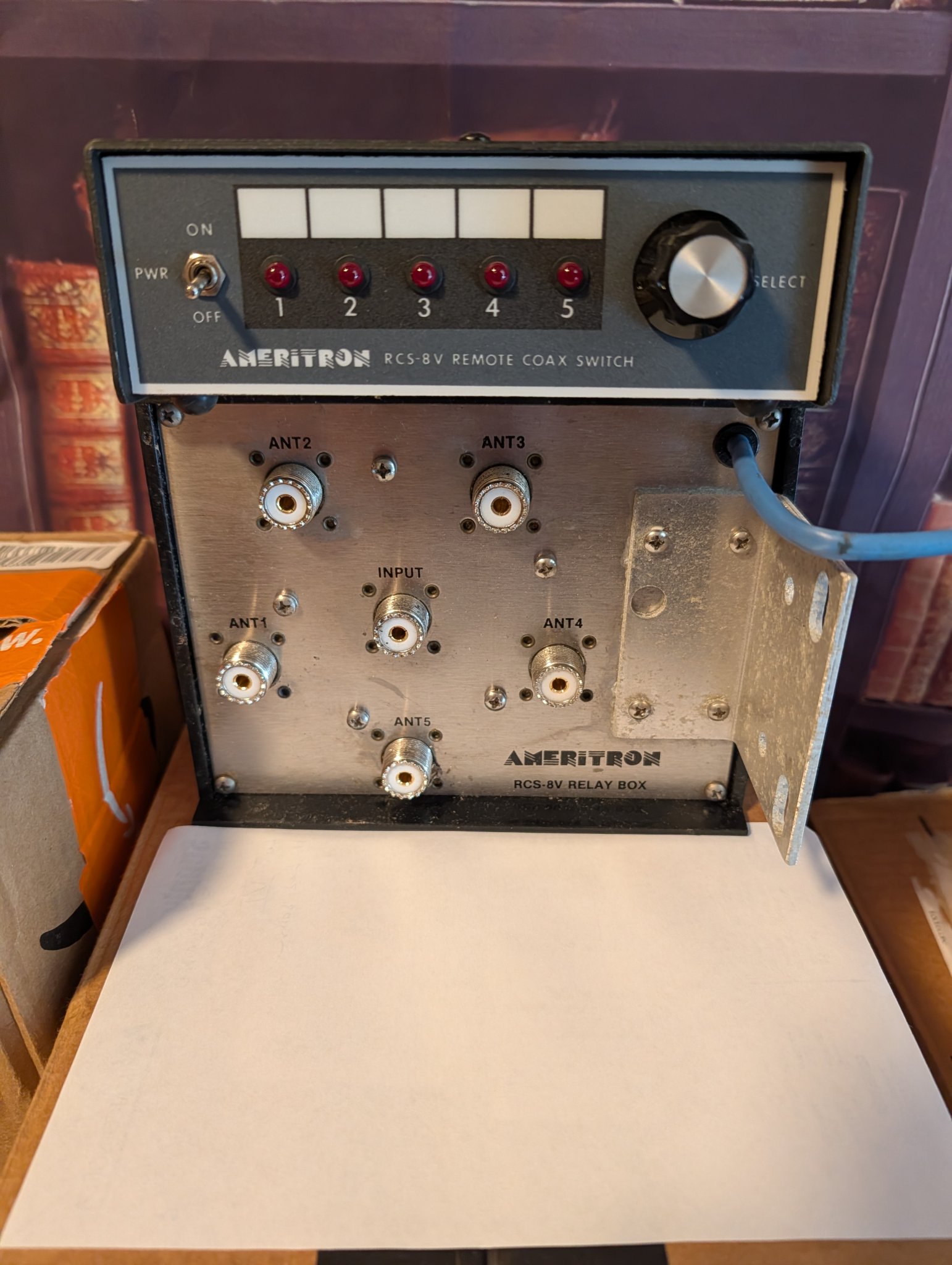 RCS-8V HF to VHF/UHF Remote Coax Switch Ameritron's Remote Coax