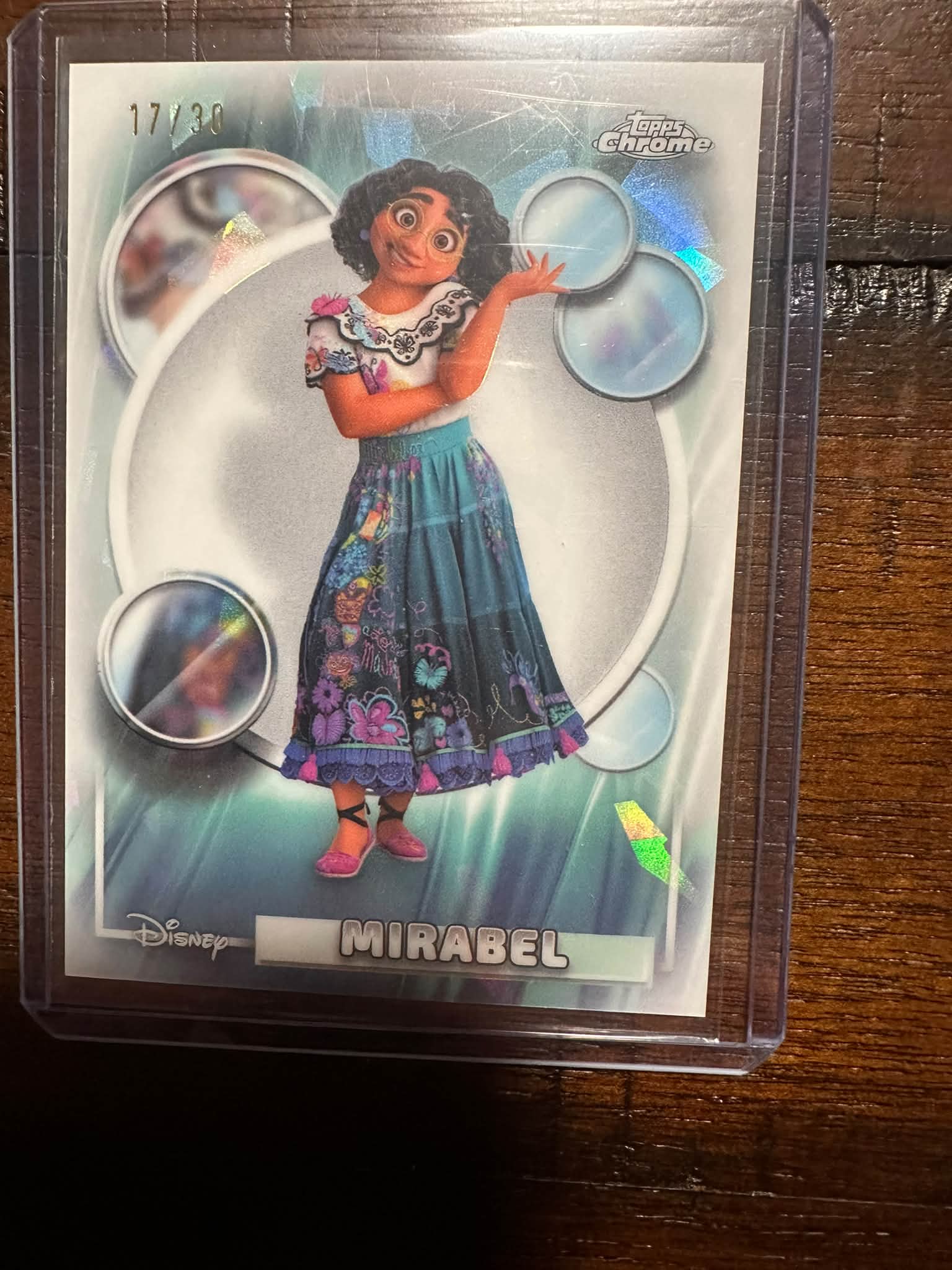 2026 Topps Chrome Sapphire Disney MIRABEL Pearl White Refractor