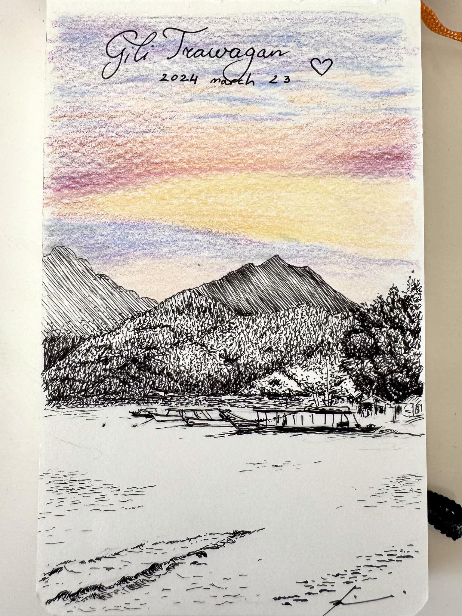 Bought a new tiny pocket sketchbook. First drawing from the alst