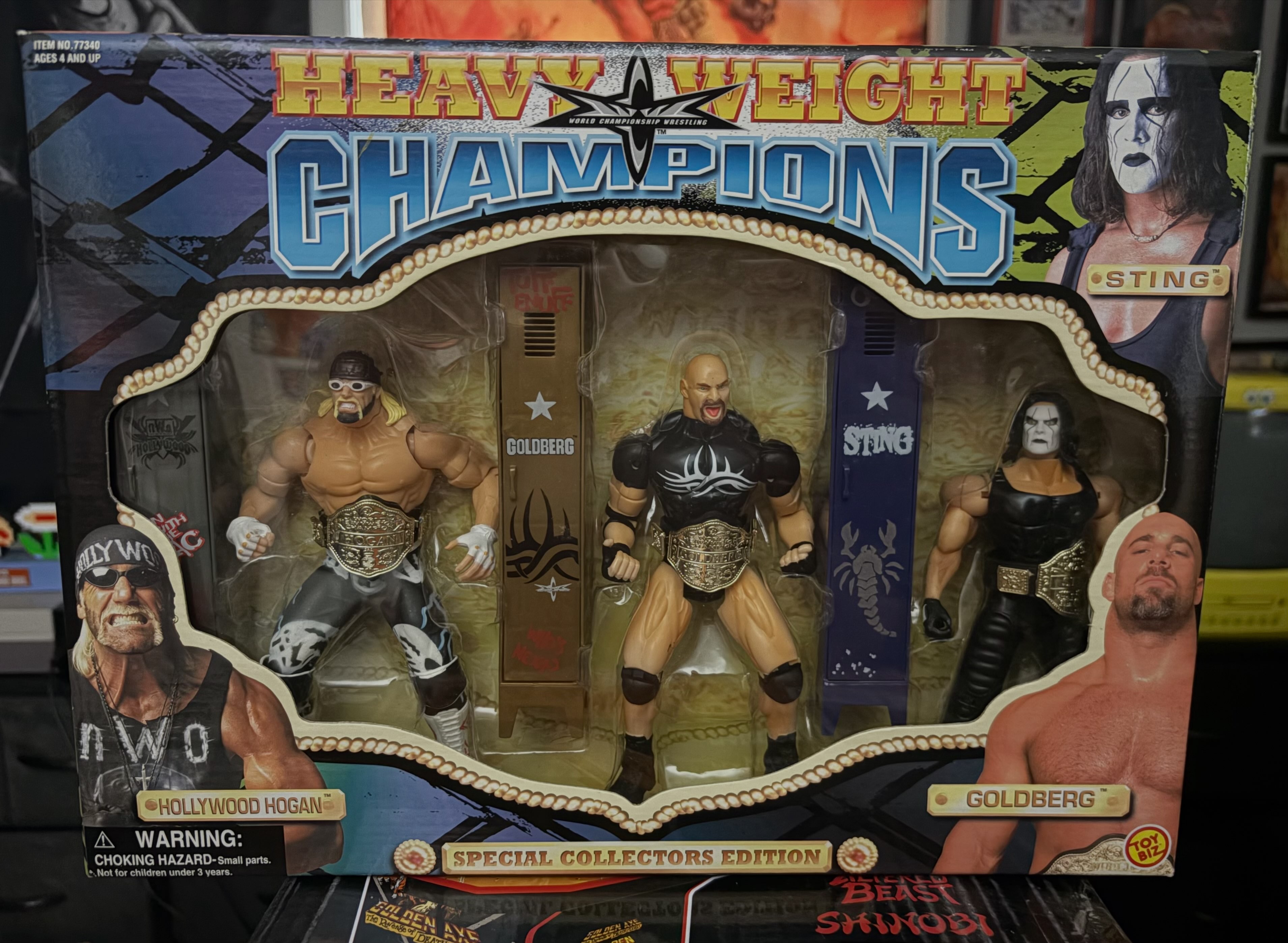 WCW HOGAN&STING&GOLDBERG セット 1999 WCW Heavy Weight Champions action figure 3-pack
