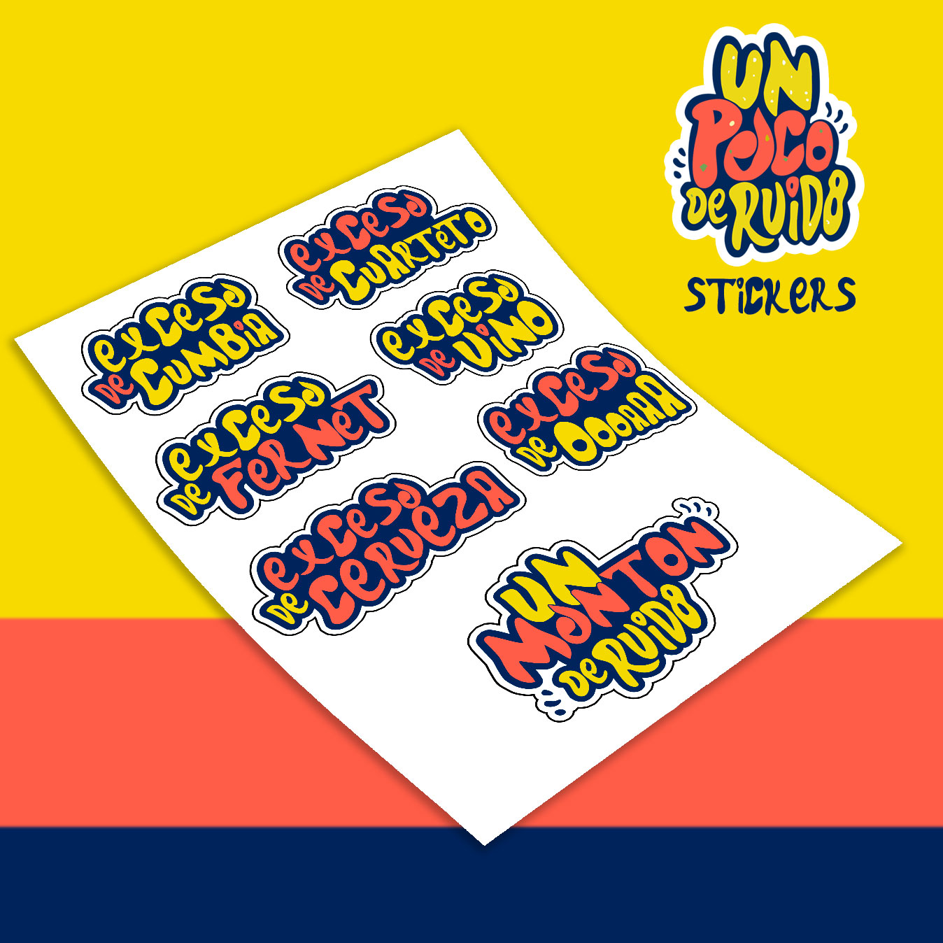 Diseños Rapalo - 🍻 STICKERS UN POCO DE RUIDO PACK 2 👉... | Facebook
