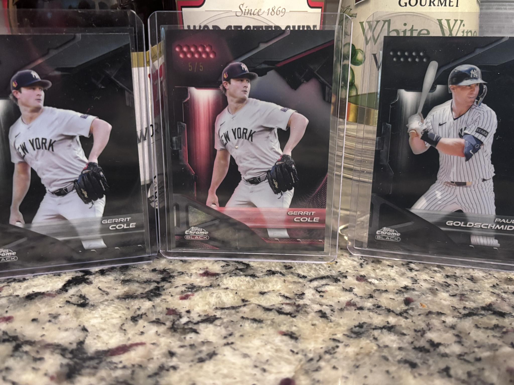 Gerrit Cole on Topps Chrome Black sports card
