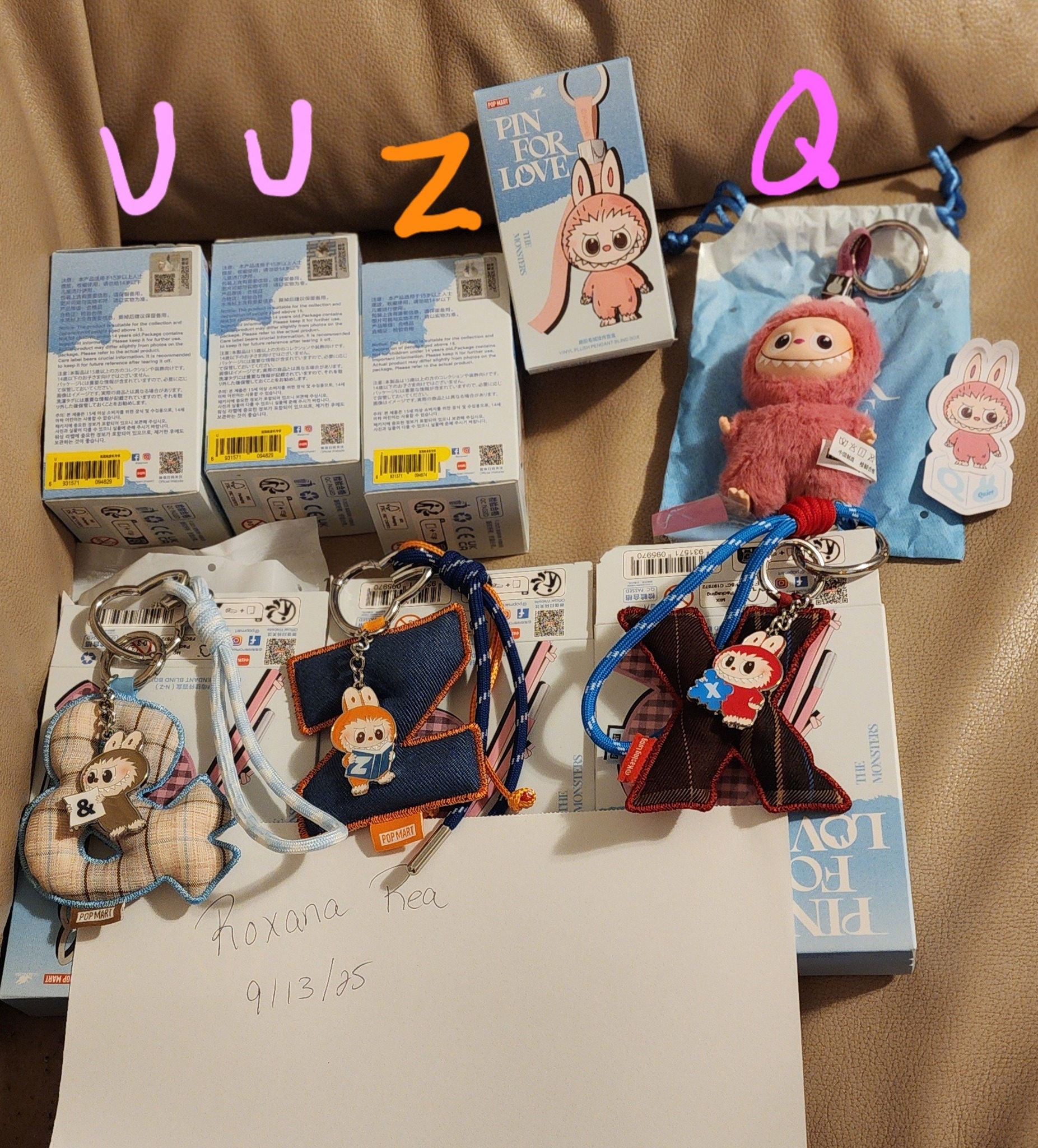 Dolls and keychains for sale
