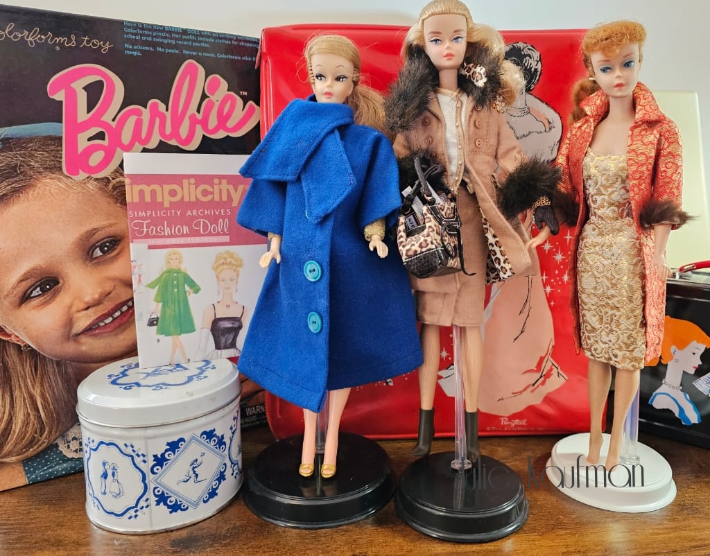 Veste Tricot Vintage Pour Poupée Barbie / Clone - Accessoire De Mode Pour Poupée, Occasion