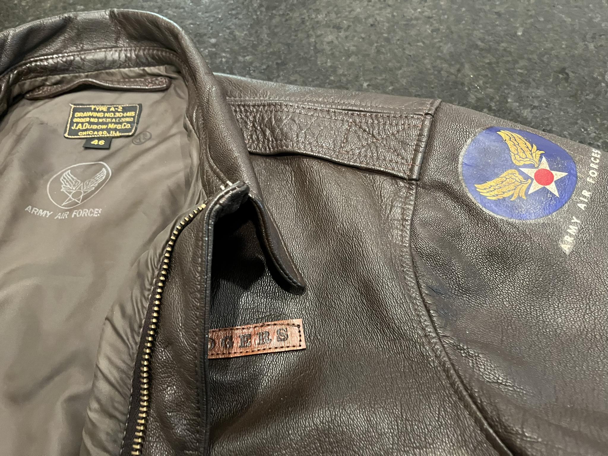 Authenticity of restored A-2 flight jacket?