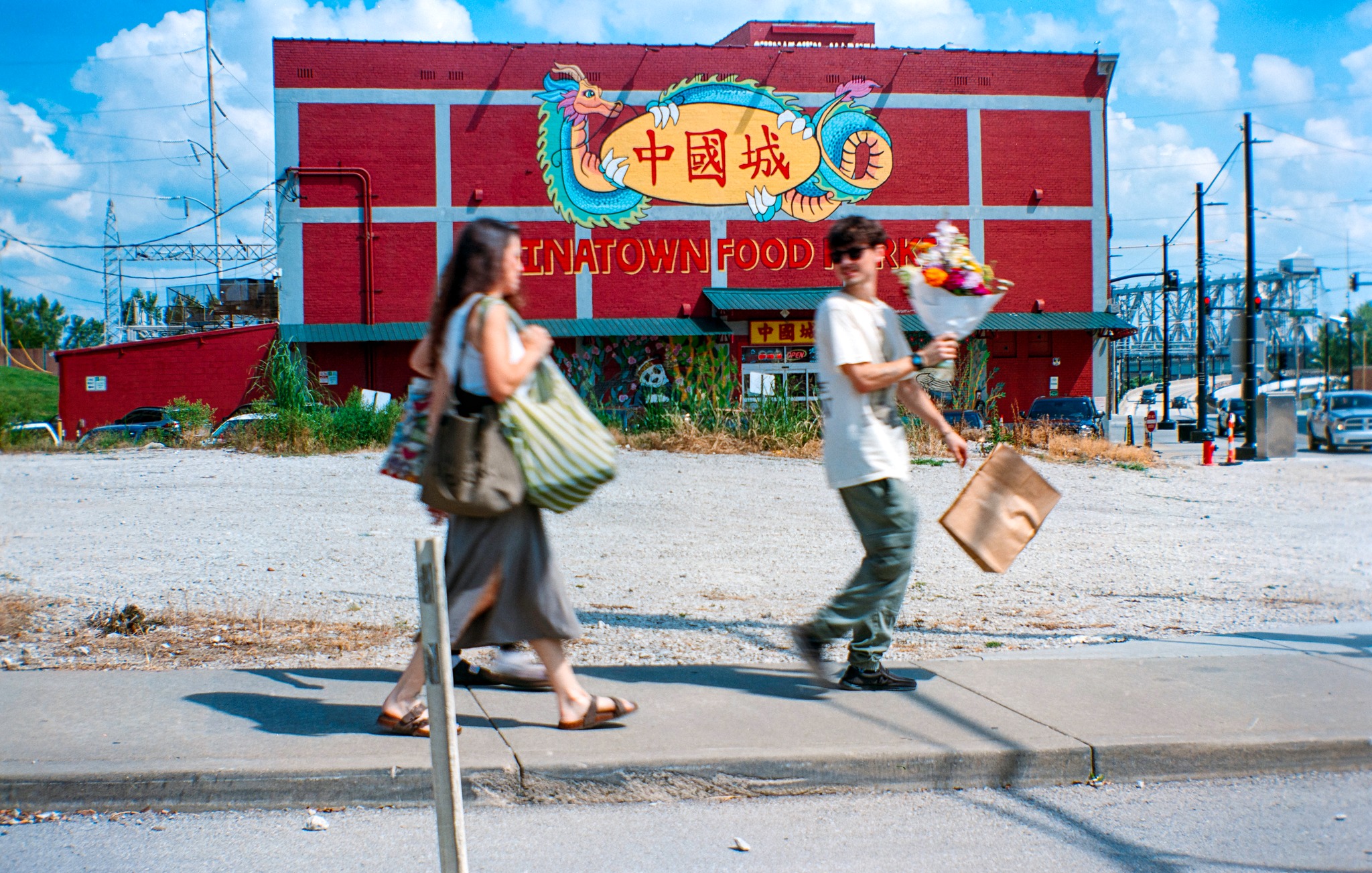 Kansas City's China Town in color with a 1924 Brownie box camera