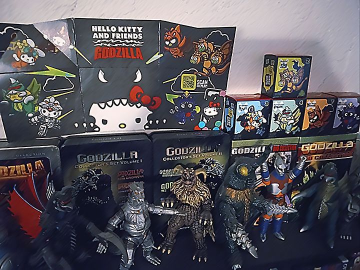 Hello Kitty x Godzilla Happy Meal toys drop August 18 🐱🦖 • 8