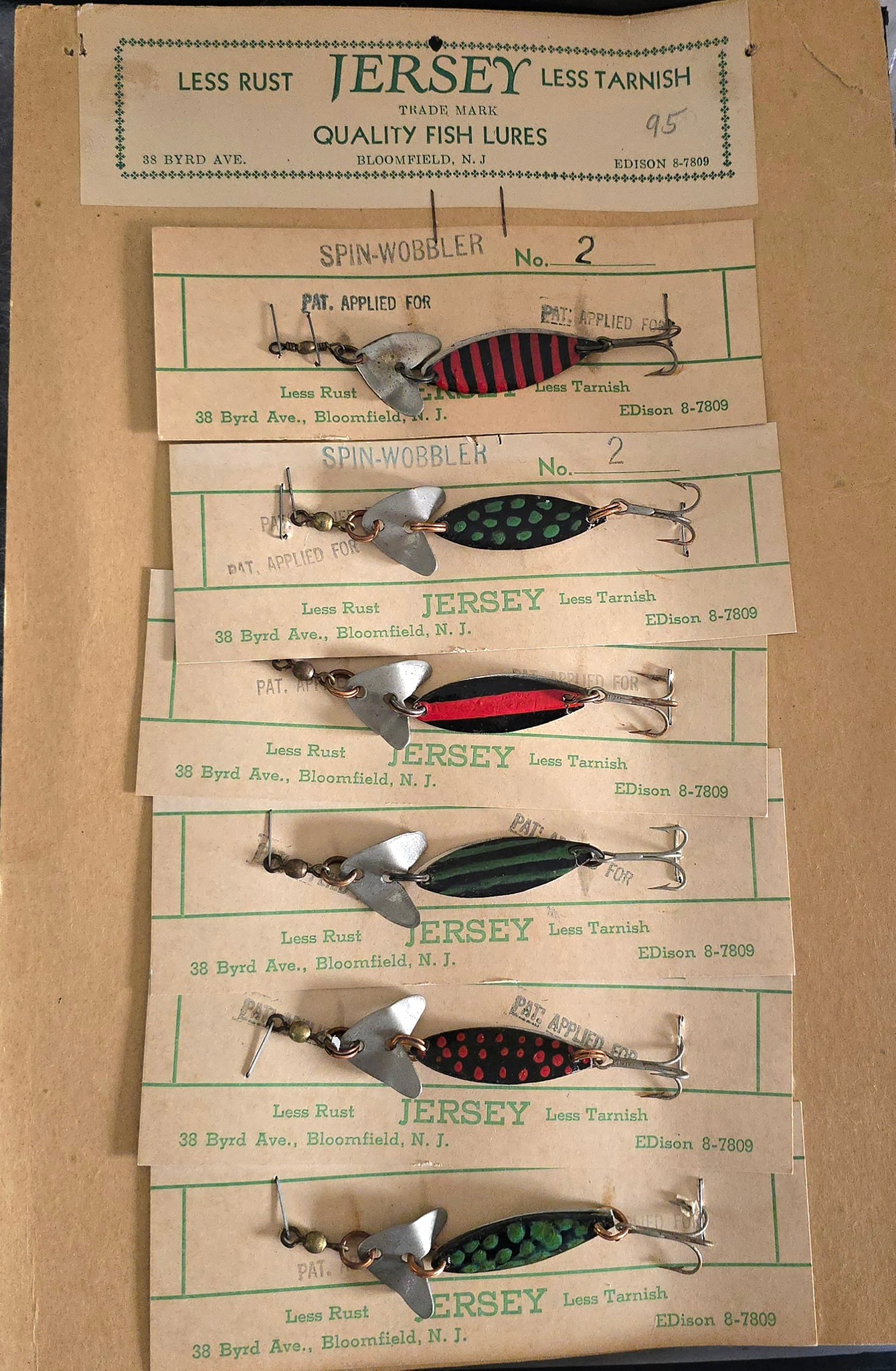 antique fishing lures nj WOODEN LURE 5