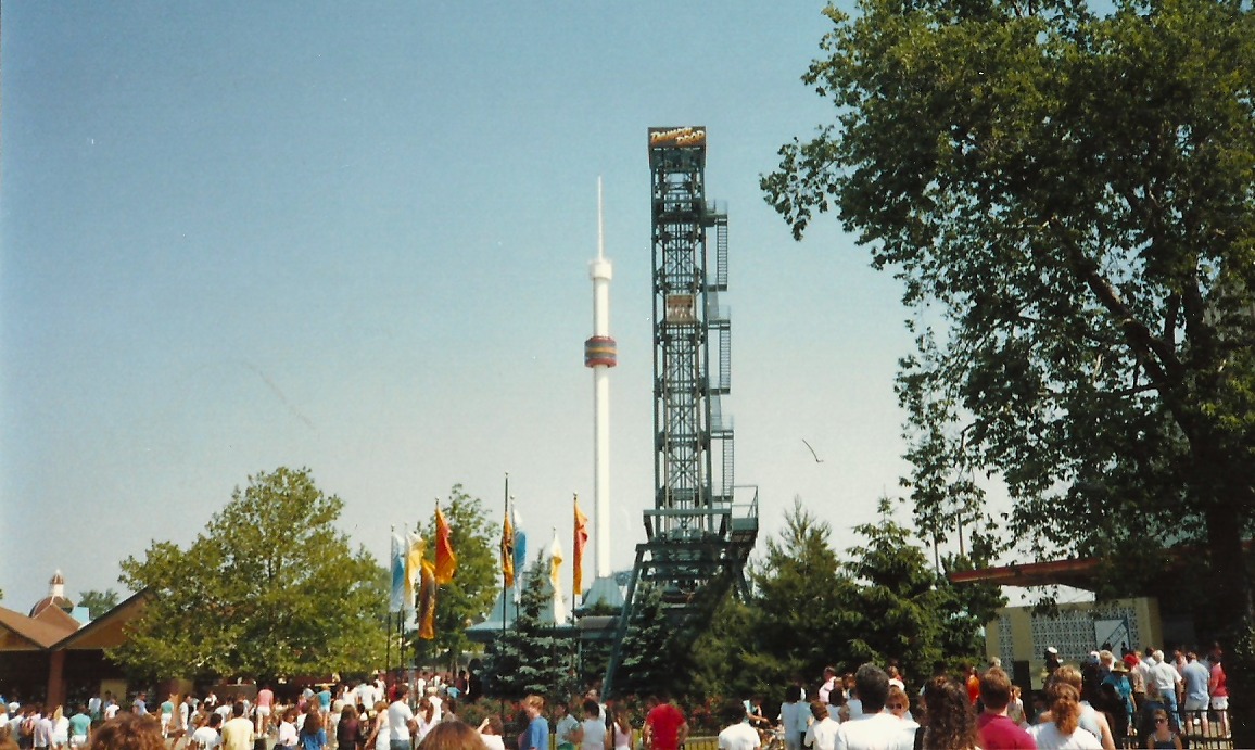 Demon Drop June 14th, 1988. I was really scared of this ride the