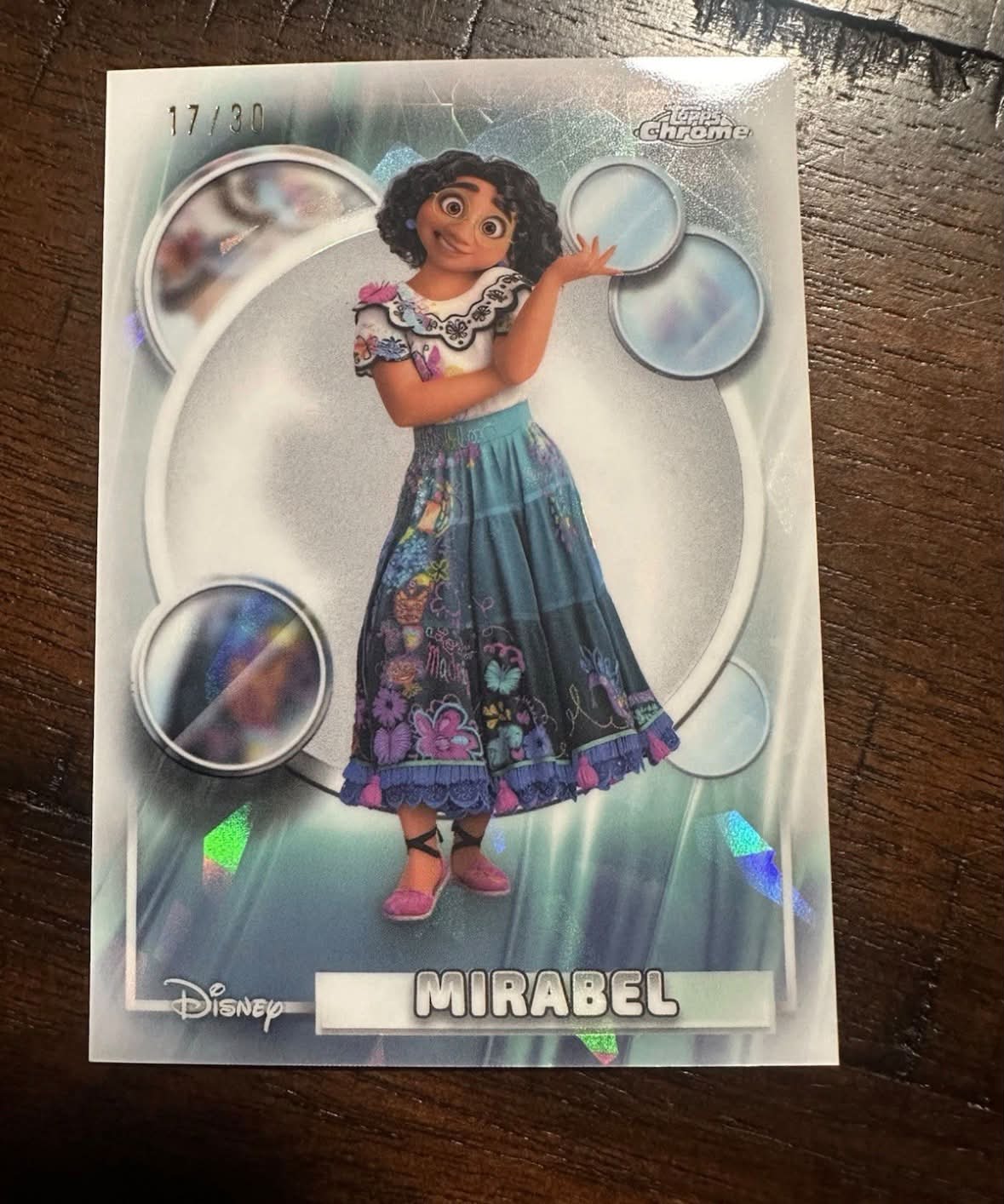 2026 Topps Chrome Sapphire Disney Mirabel Pearl White Refractor