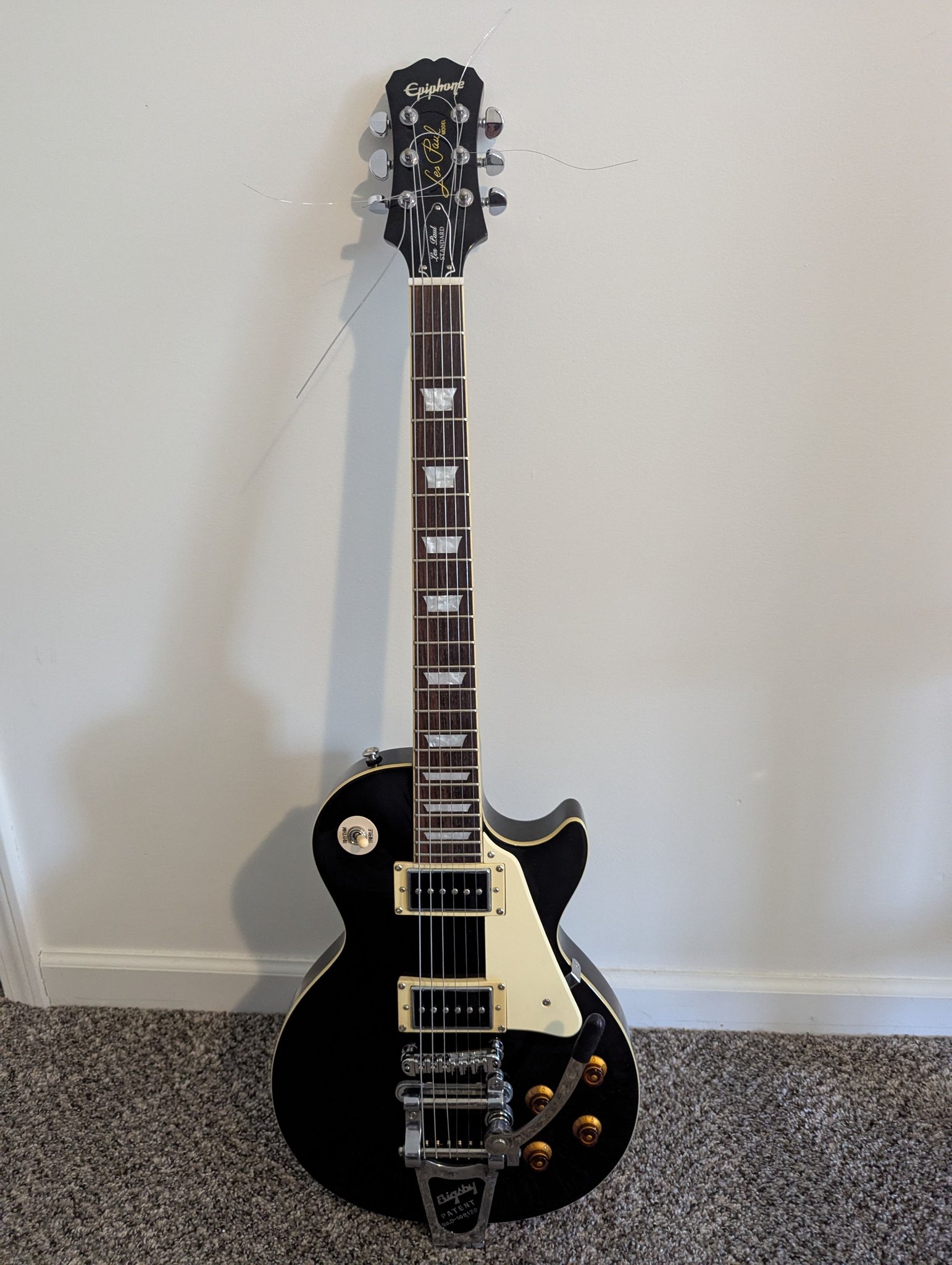 Customized 2005 Epiphone Broadway with Gibson P90's and Bigsby B6
