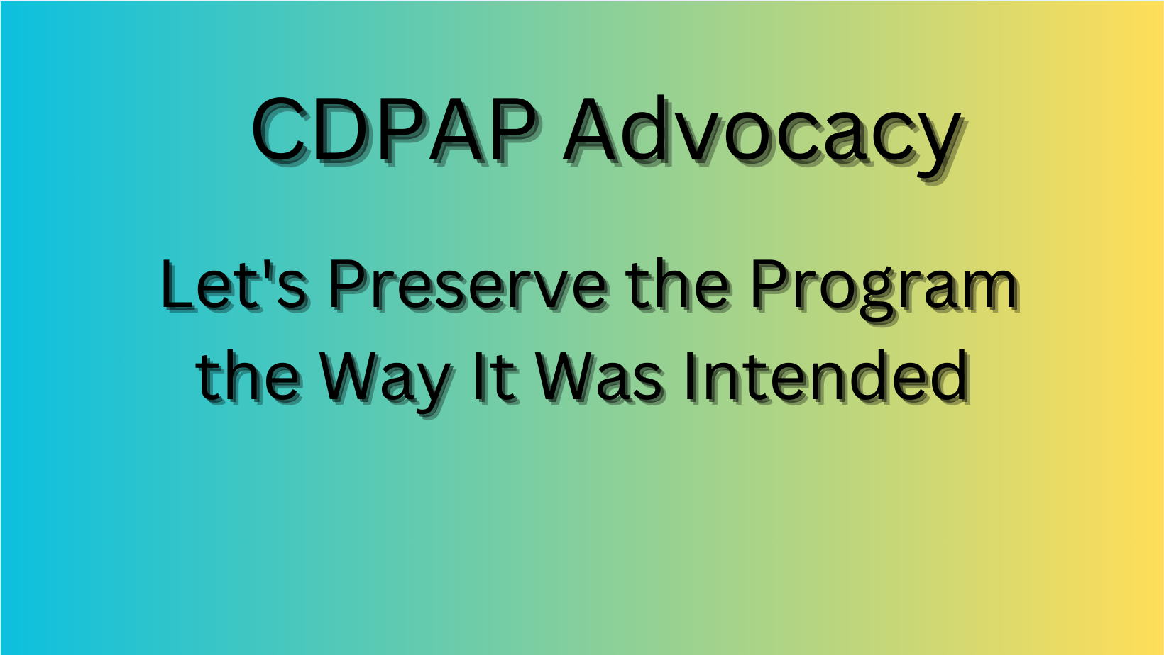CDPAP Advocacy | Facebook