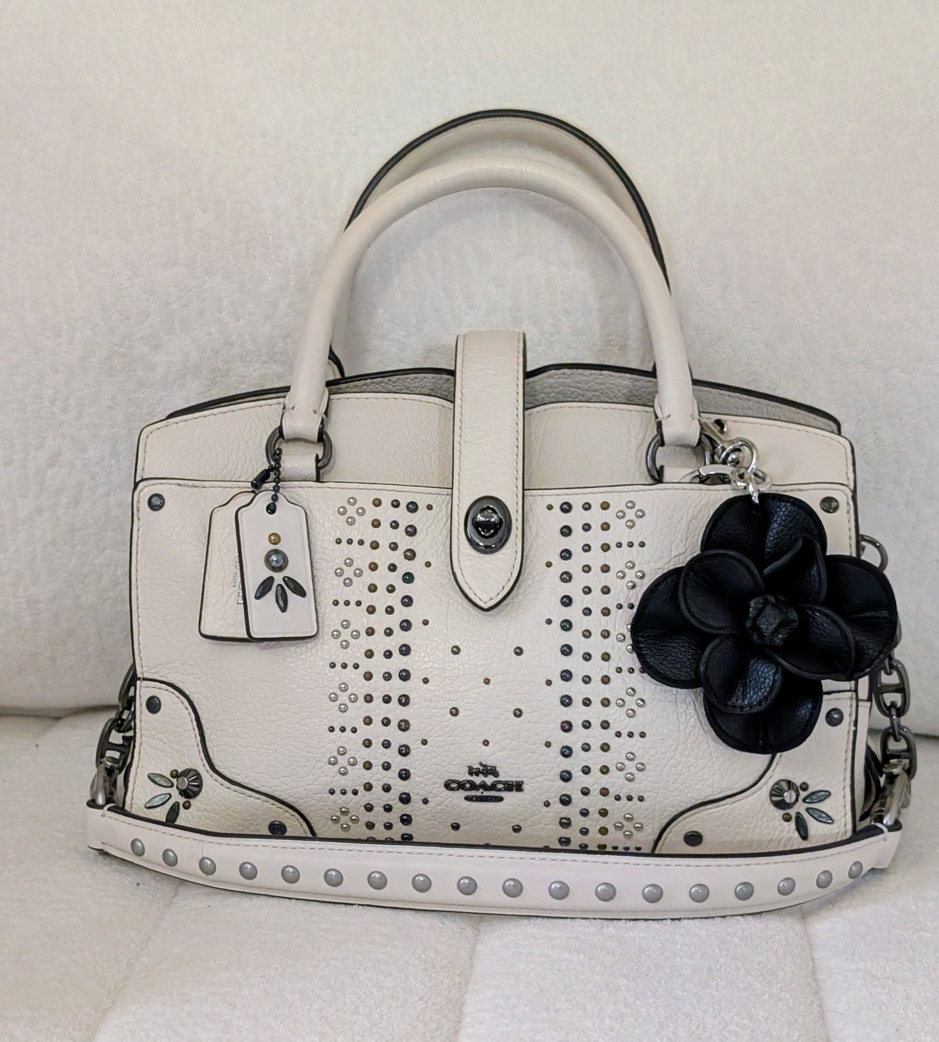 Mercer satchel 24 in chalk color