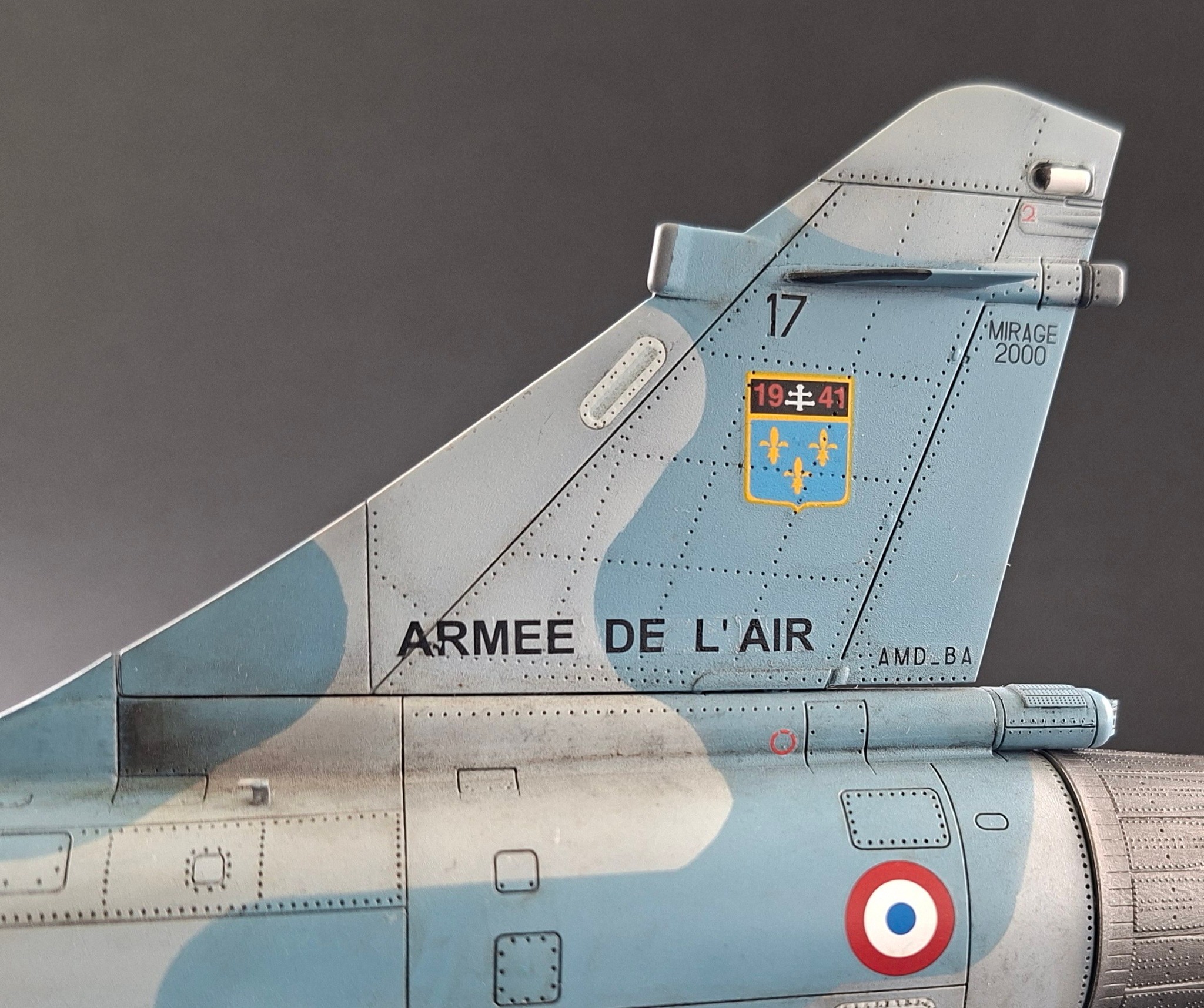 Mirage 2000 C 🇨🇵 Kinetic 1/48 17 MIRAGE 2000 1941 9キ ++ ARMEE