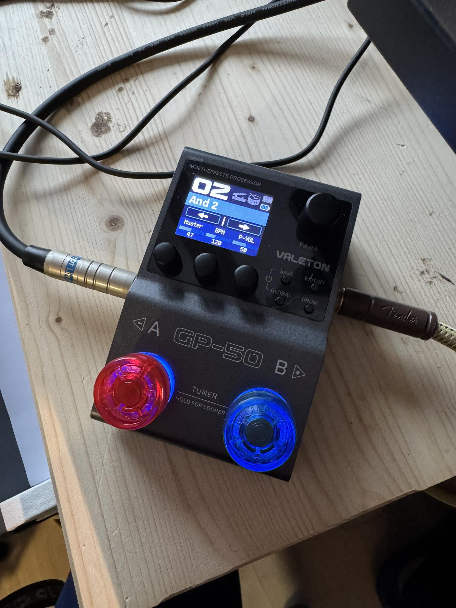 The Valeton GP-50 with chocolate plus