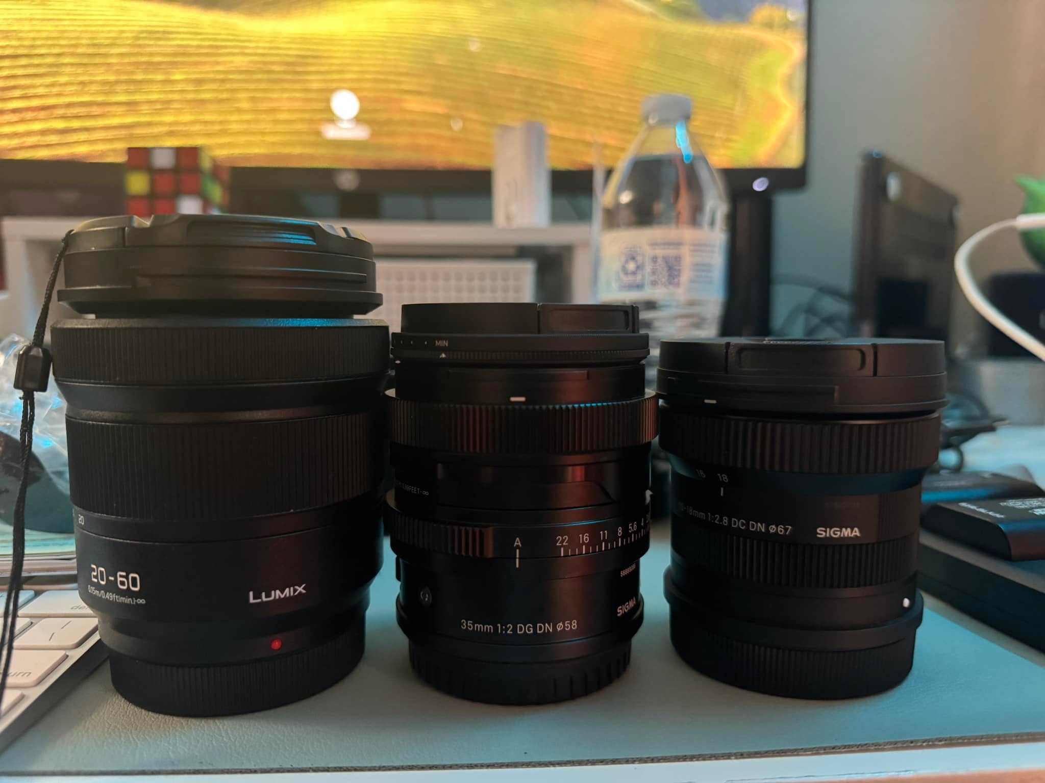 Panasonic Lumix S9 camera lens comparison with Sigma 10-18mm and 