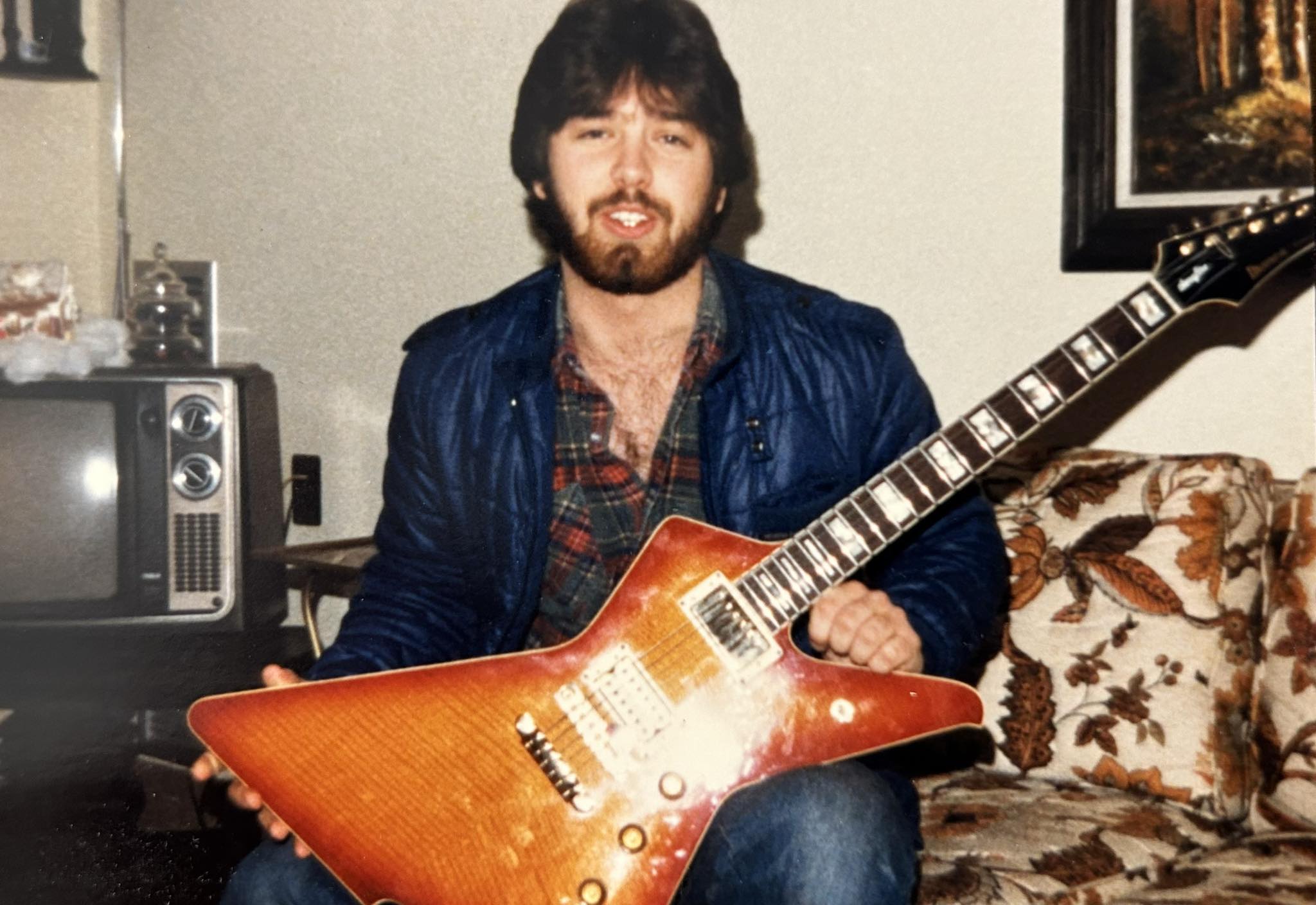 Rare gem. This Ibanez Guitars 45th Anniversary TS808's sapphire