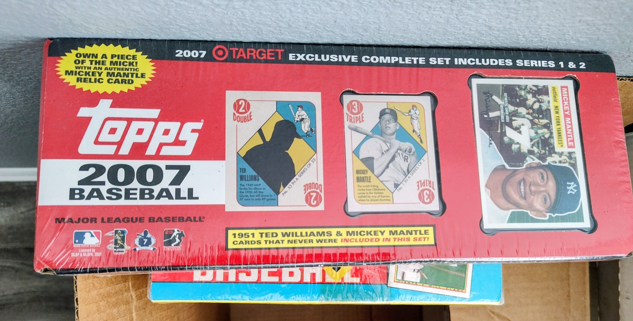 Mickey Mantle relic cards at Target in 2007