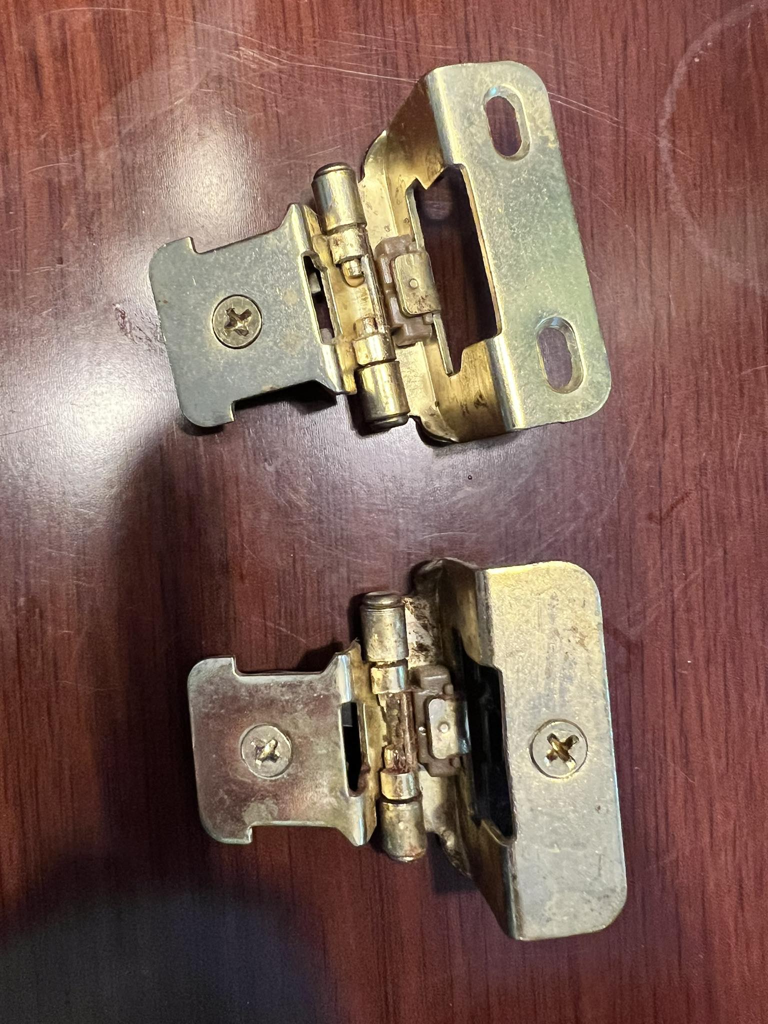 Furniture Knowledge Art Deco 3/8 Offset Cabinet Hinge - Oil Rubbed Bronze - Modern Steam Punk Style