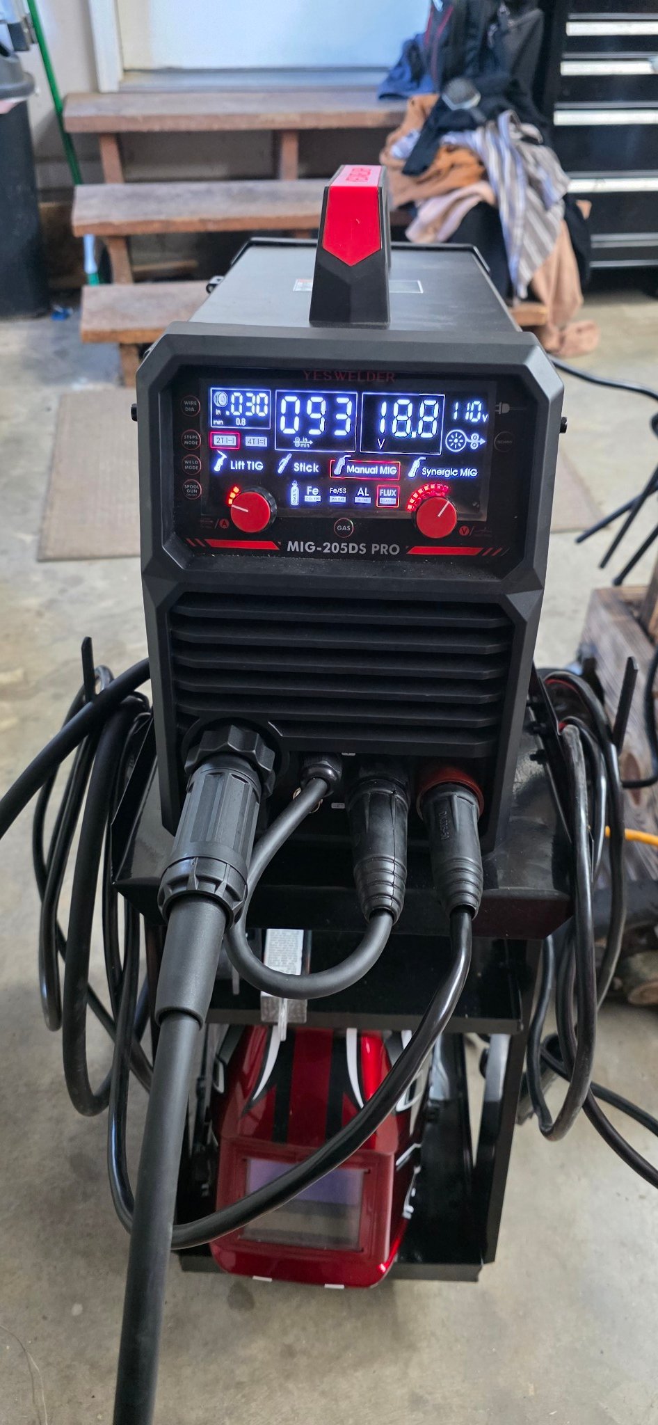 MIG 205DS Pro flux core wire not feeding?