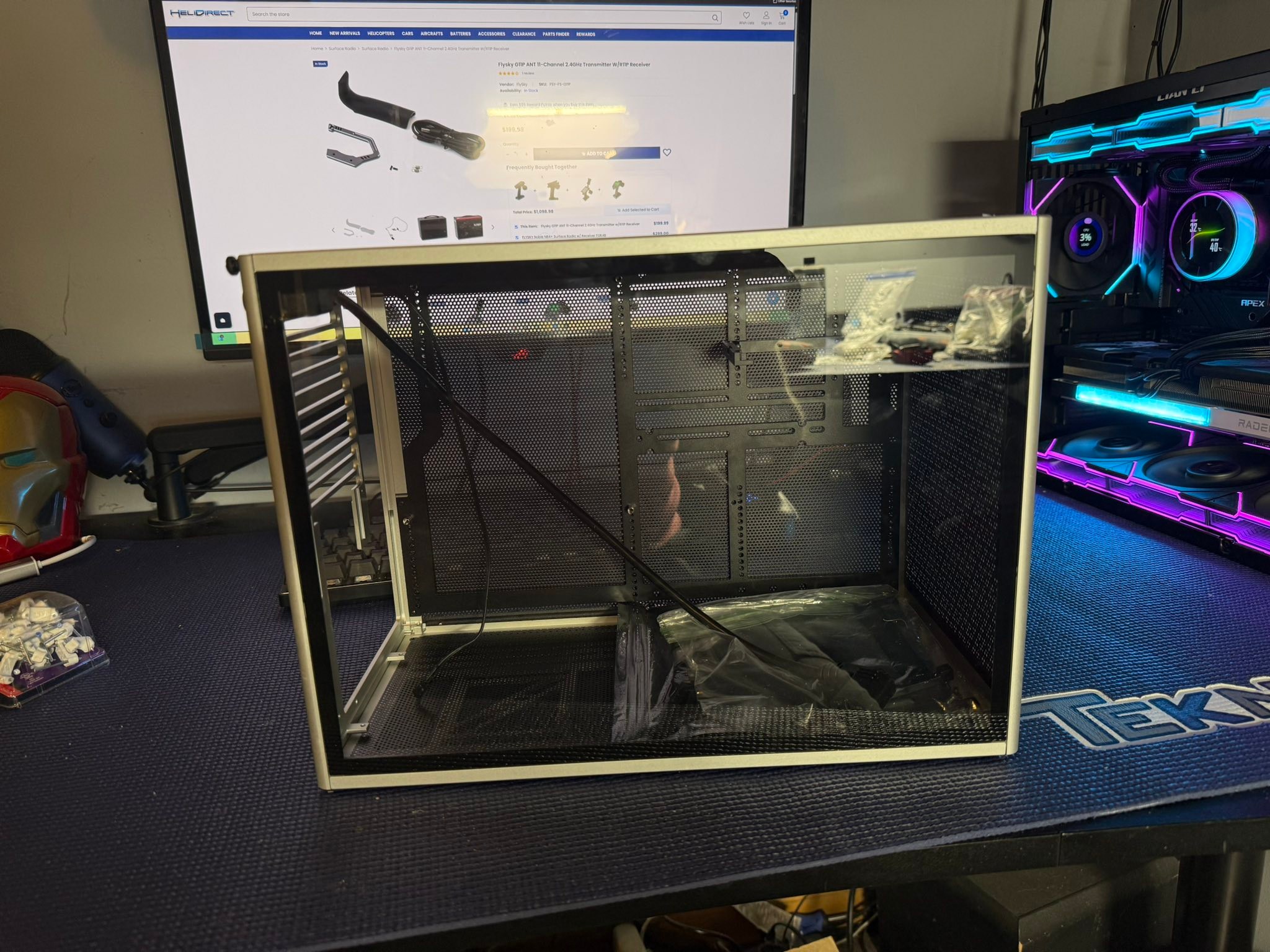 Ncase m3 grater with window kit vertical gpu kit and filter kit 
