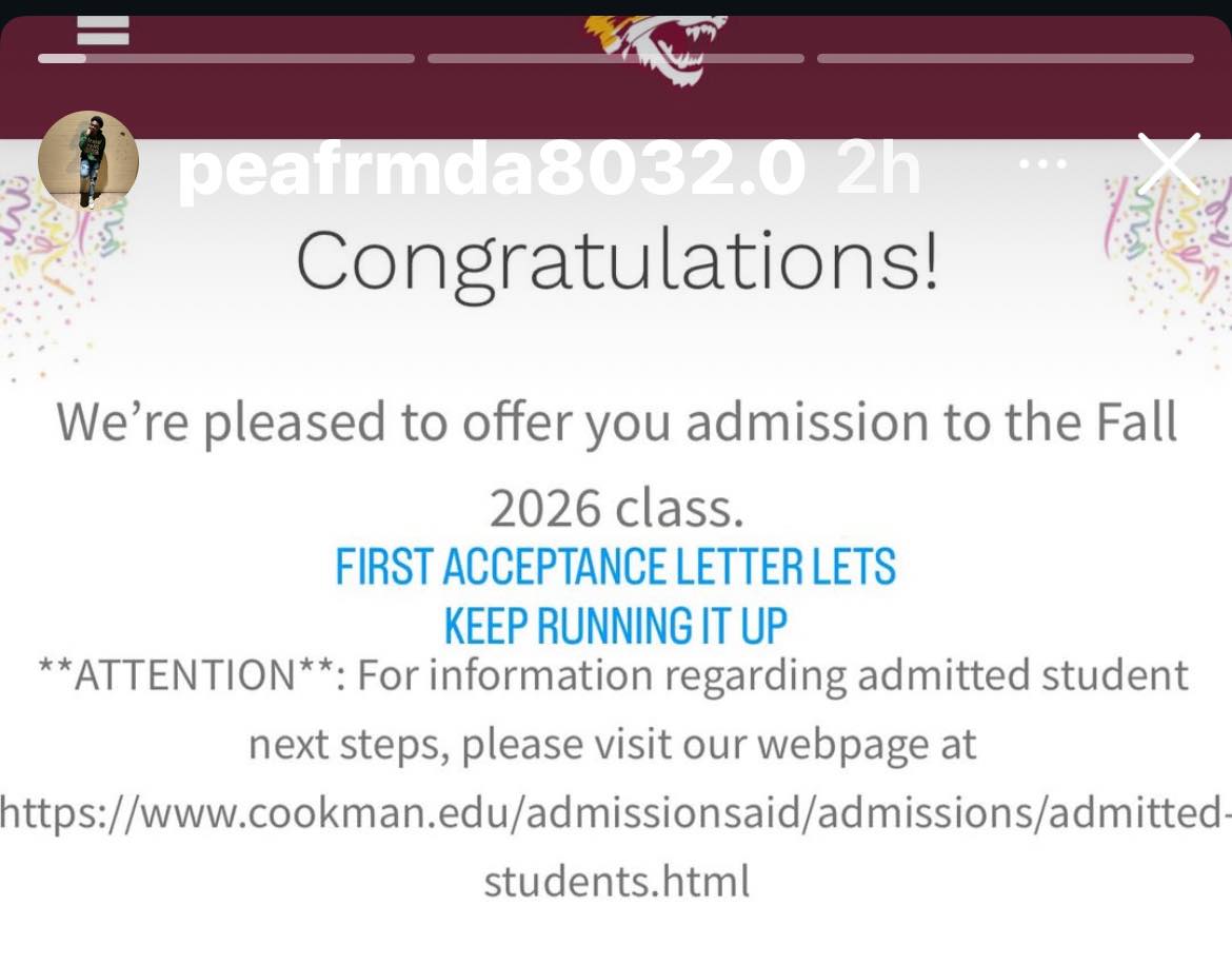 Parents of Class of 2026 | Baby boy received his first acceptance ...