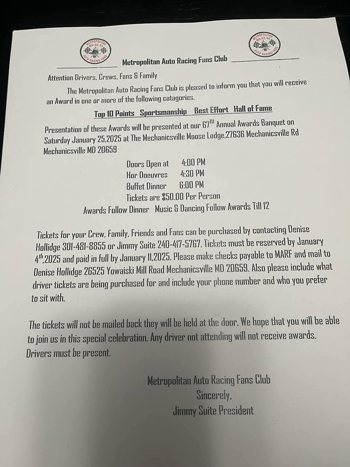 Metropolitan Auto Racing Fans Club - MARF | Hollywood MD
