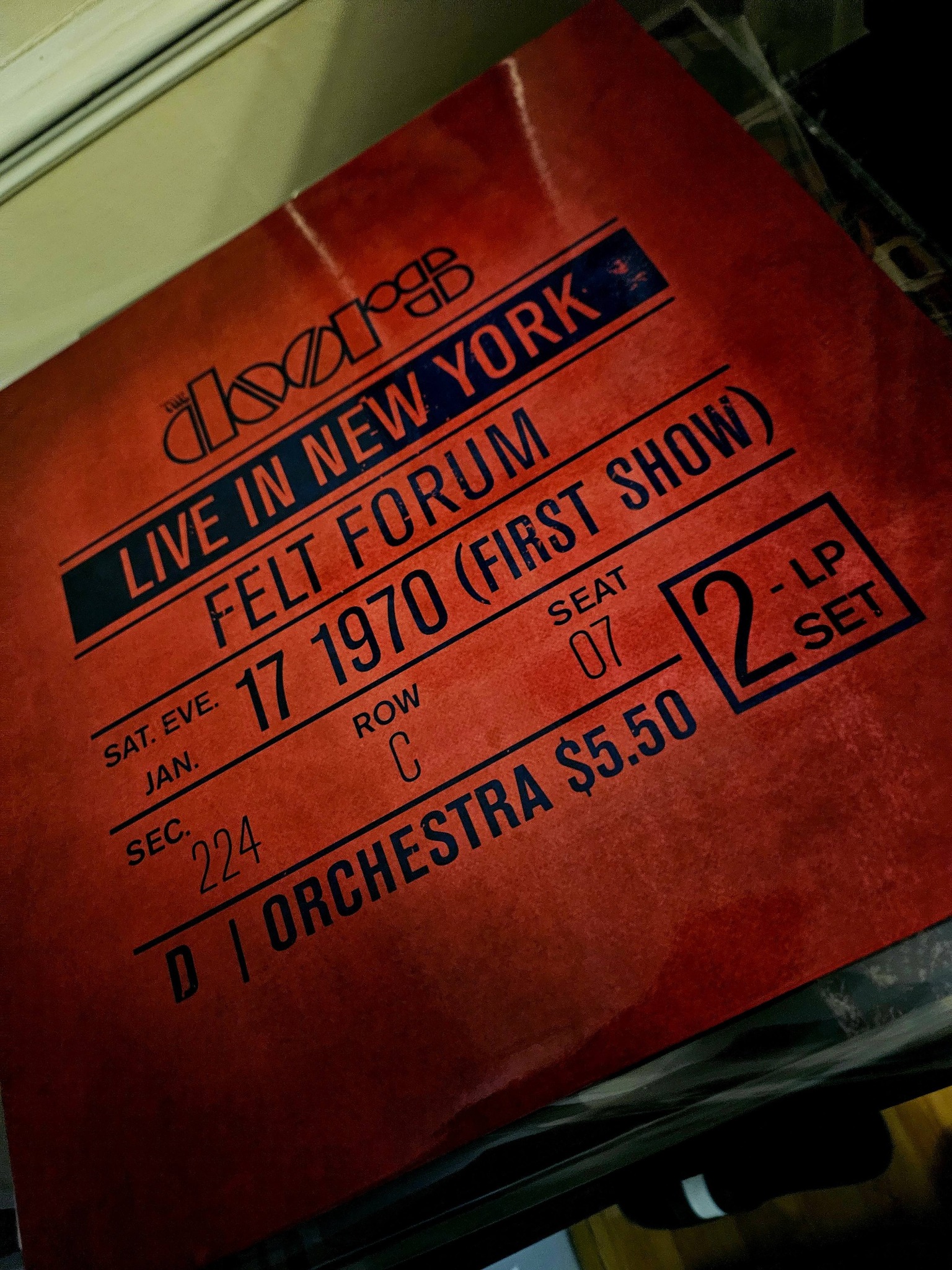 The Doors : Live in New York 17th January 1970. 2010 Pressing This 