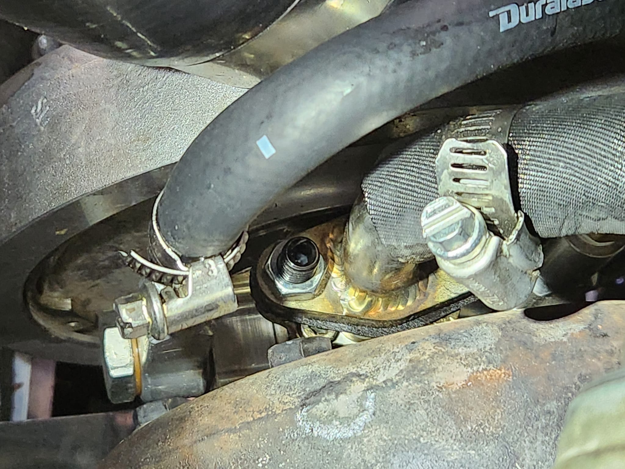 An10 Turbo Oil Return Drain Fitting Stainless Steel