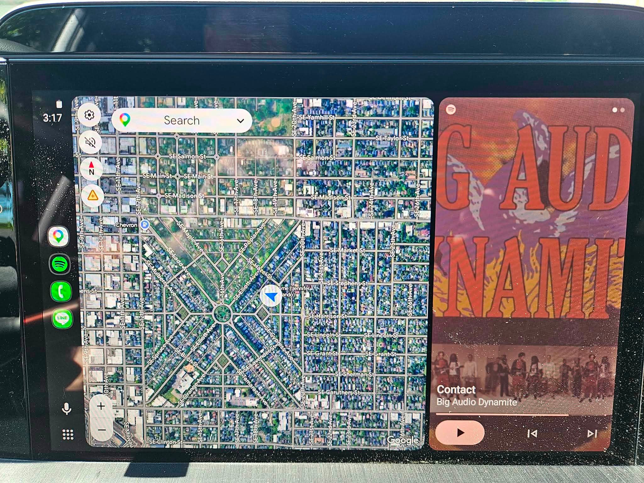 Subaru map navigation view options