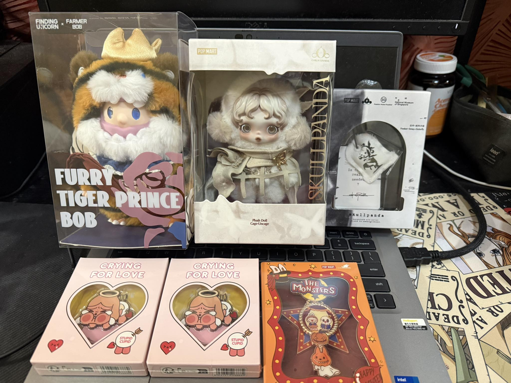 Skullpanda and Crybaby figurines for sale at discounted prices in