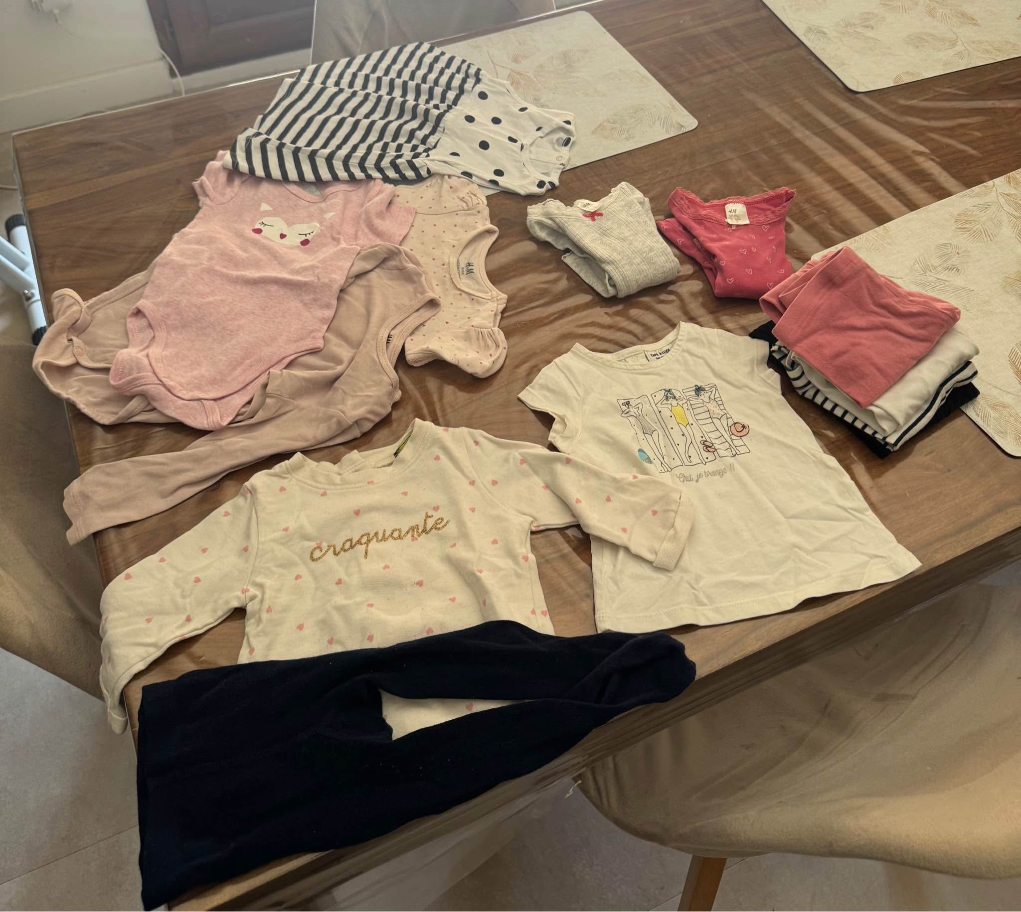 Lot De Vêtements Fille été Taille 6 Mois - Très Bon état, Multicolore, Marques Diverses
