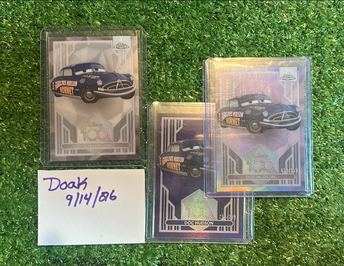 2023 Topps Chrome Disney 100 Doc Hudson trading cards for sale