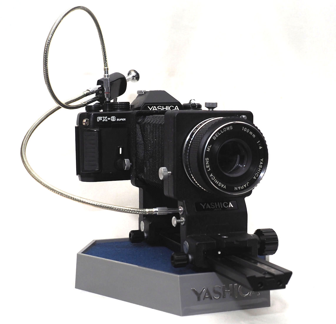 Yashica 100mm f4 bellows lens on Sony E